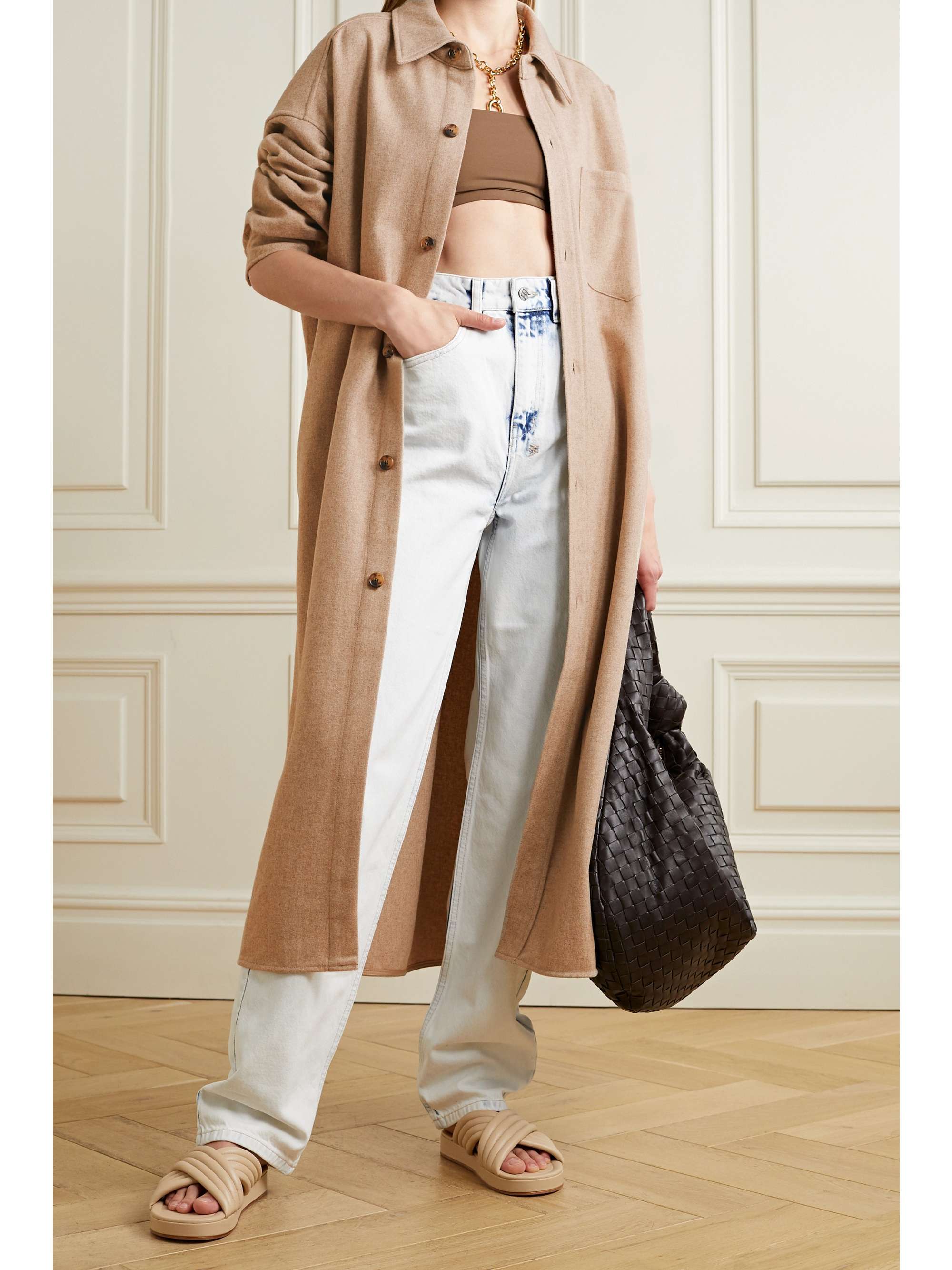 wool shirt dress