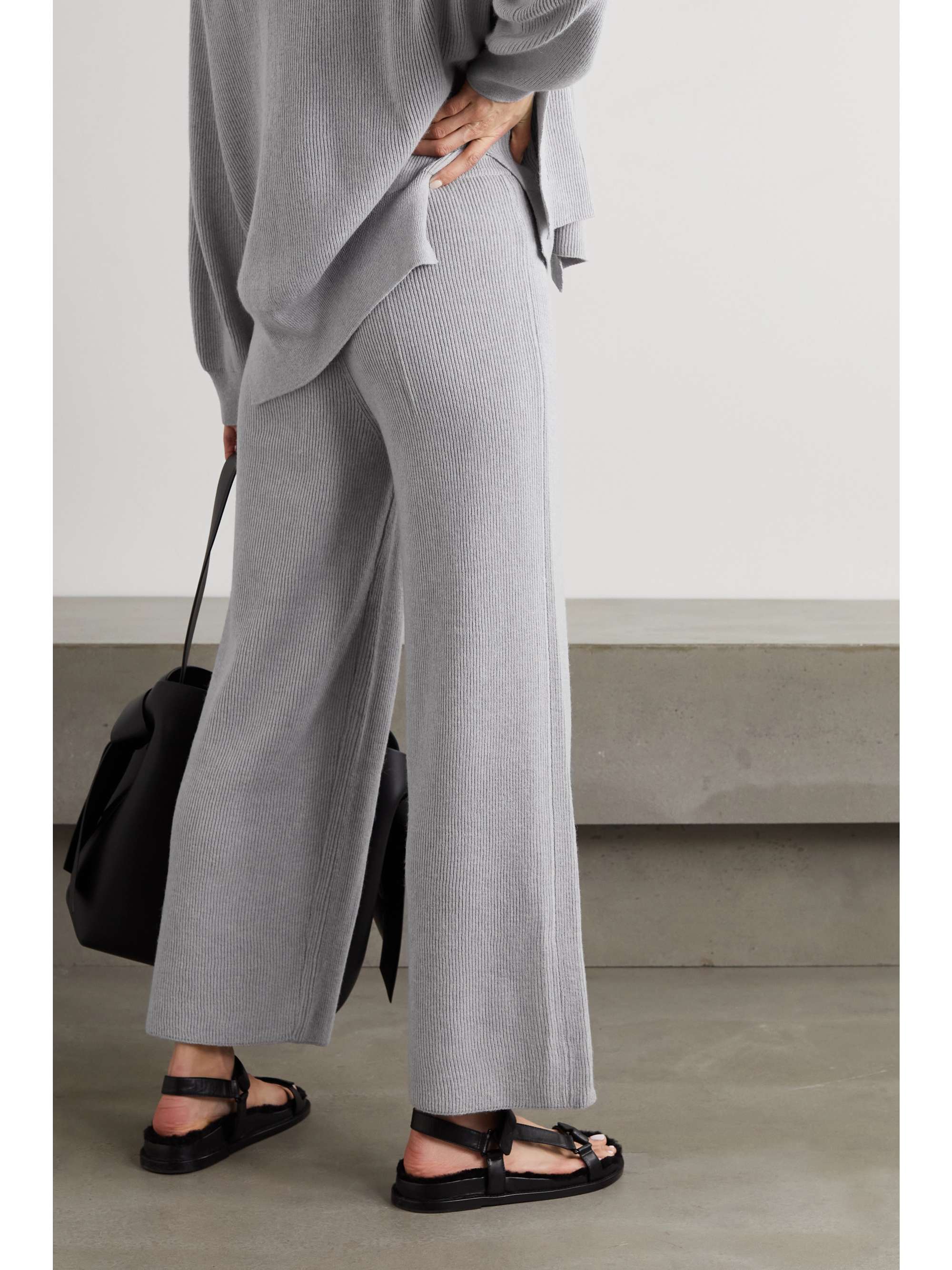 straight leg knit pants