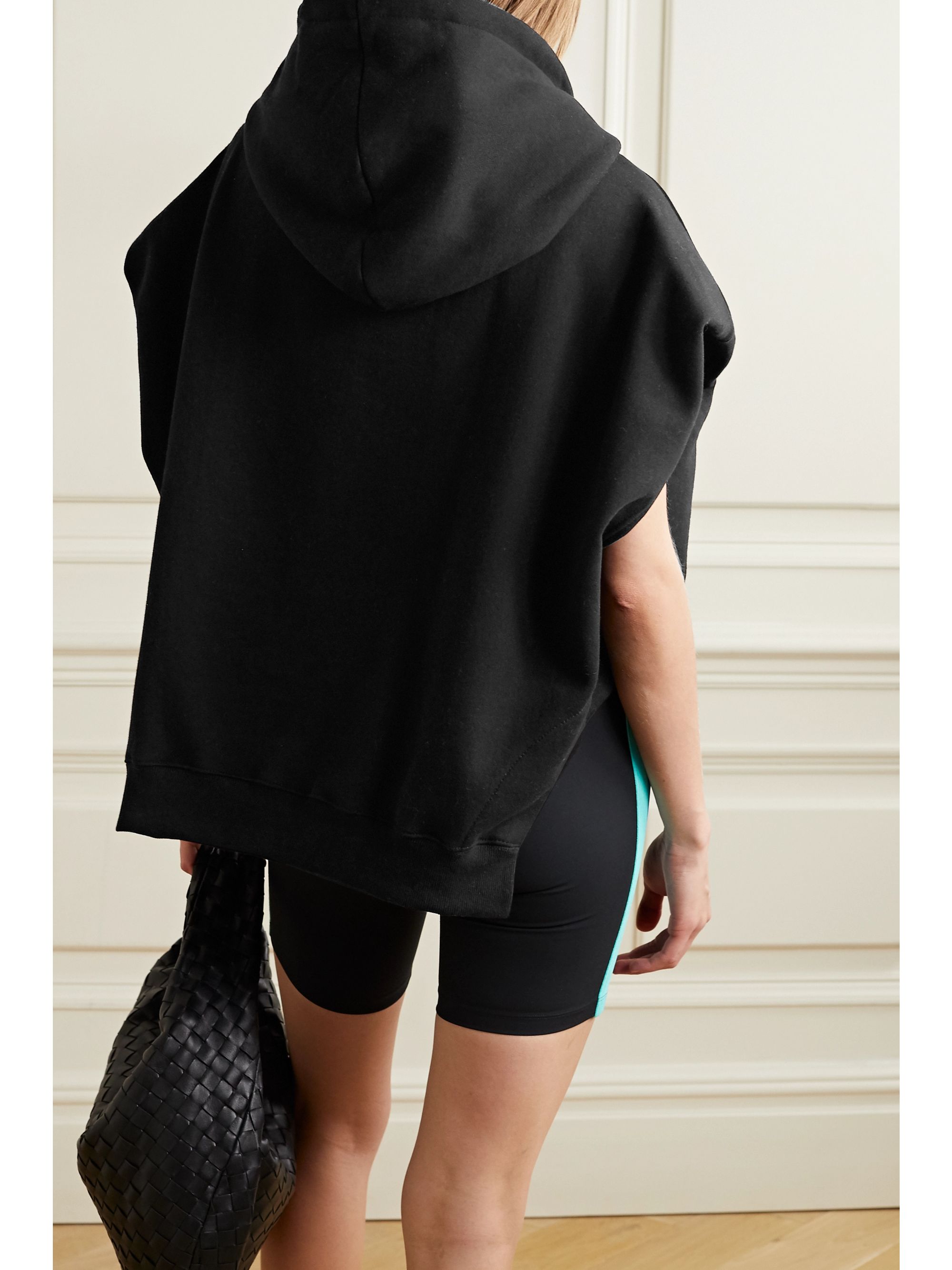 Black Alex oversized cotton-jersey hoodie | FRANKIE SHOP | NET-A-PORTER