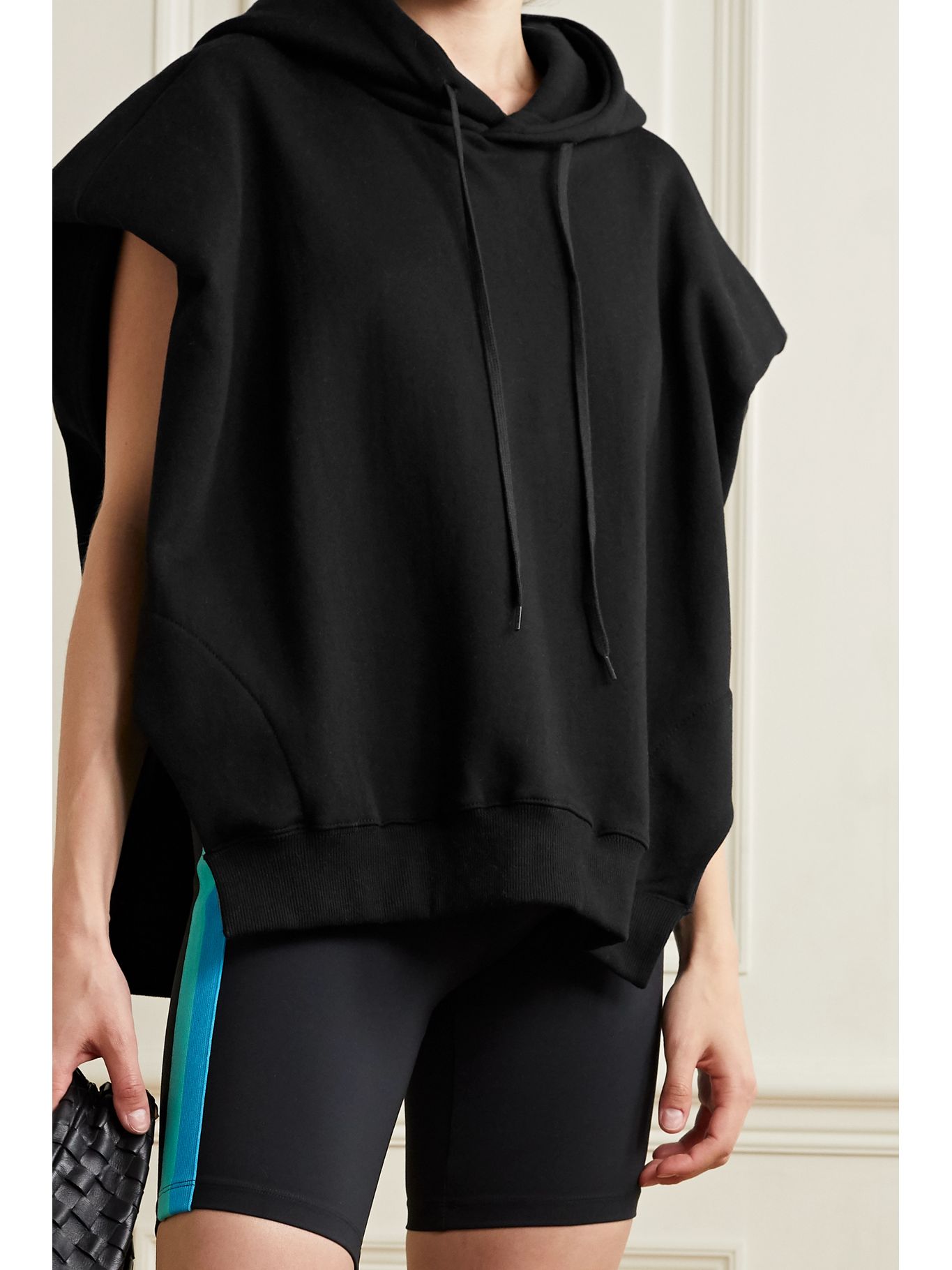 Black Alex oversized cotton-jersey hoodie | FRANKIE SHOP | NET-A-PORTER