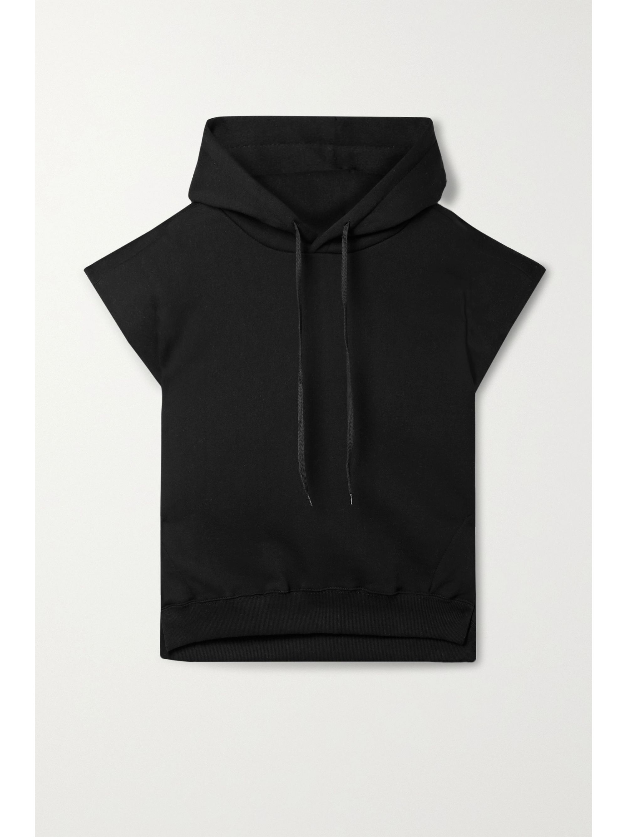 Black Alex oversized cotton-jersey hoodie | FRANKIE SHOP | NET-A-PORTER