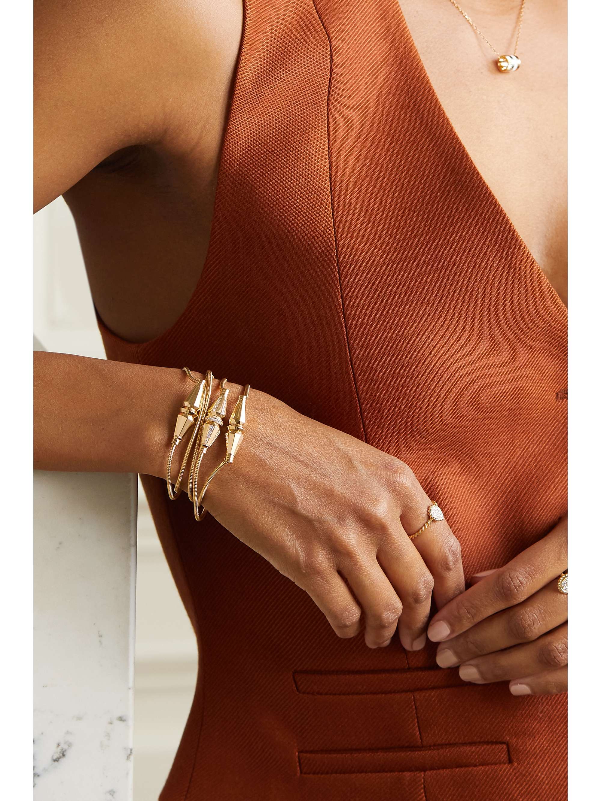 BOUCHERON Jack de Boucheron 18-karat gold wrap bracelet