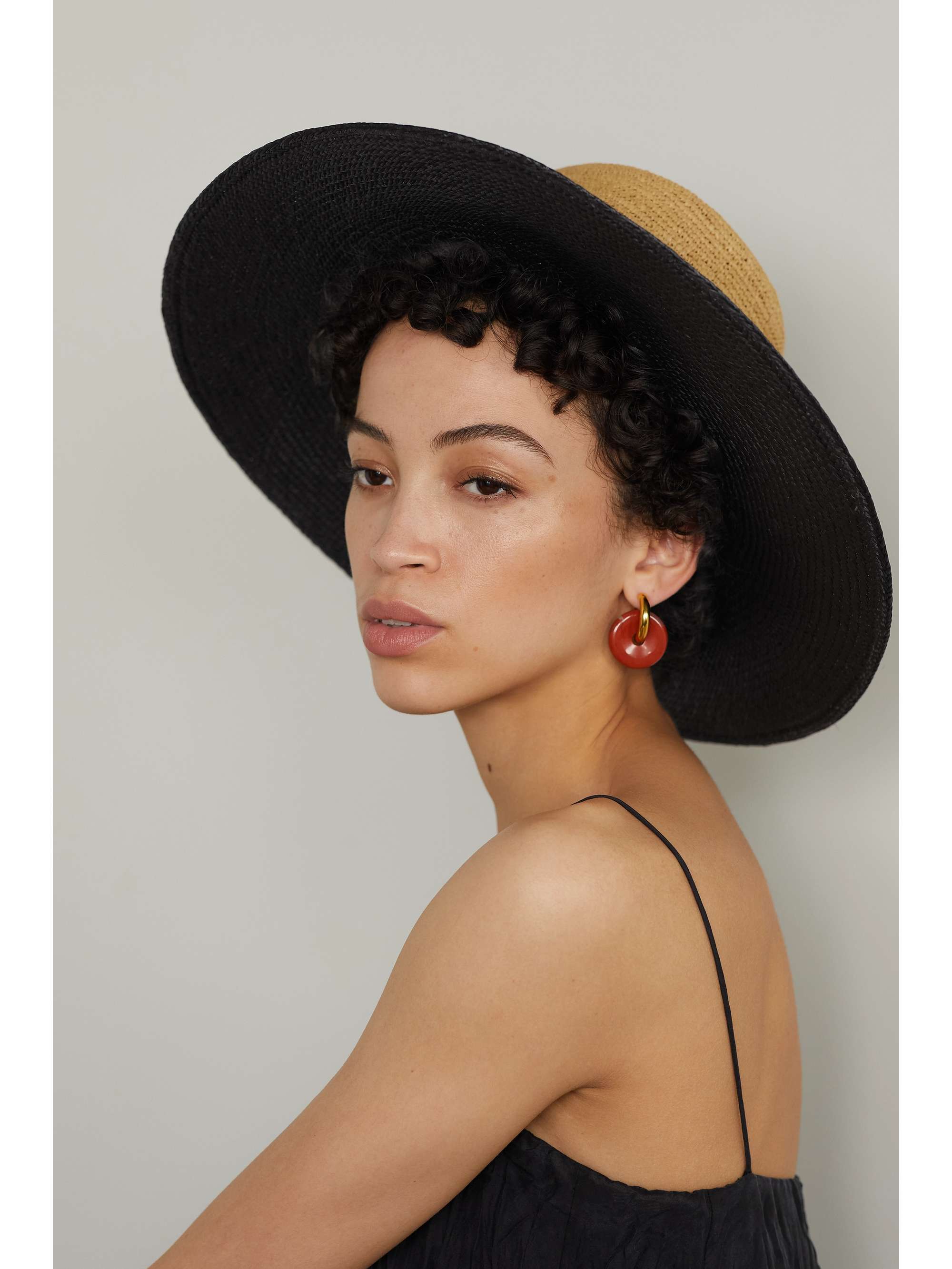 GIGI BURRIS Maureen two-tone straw sunhat
