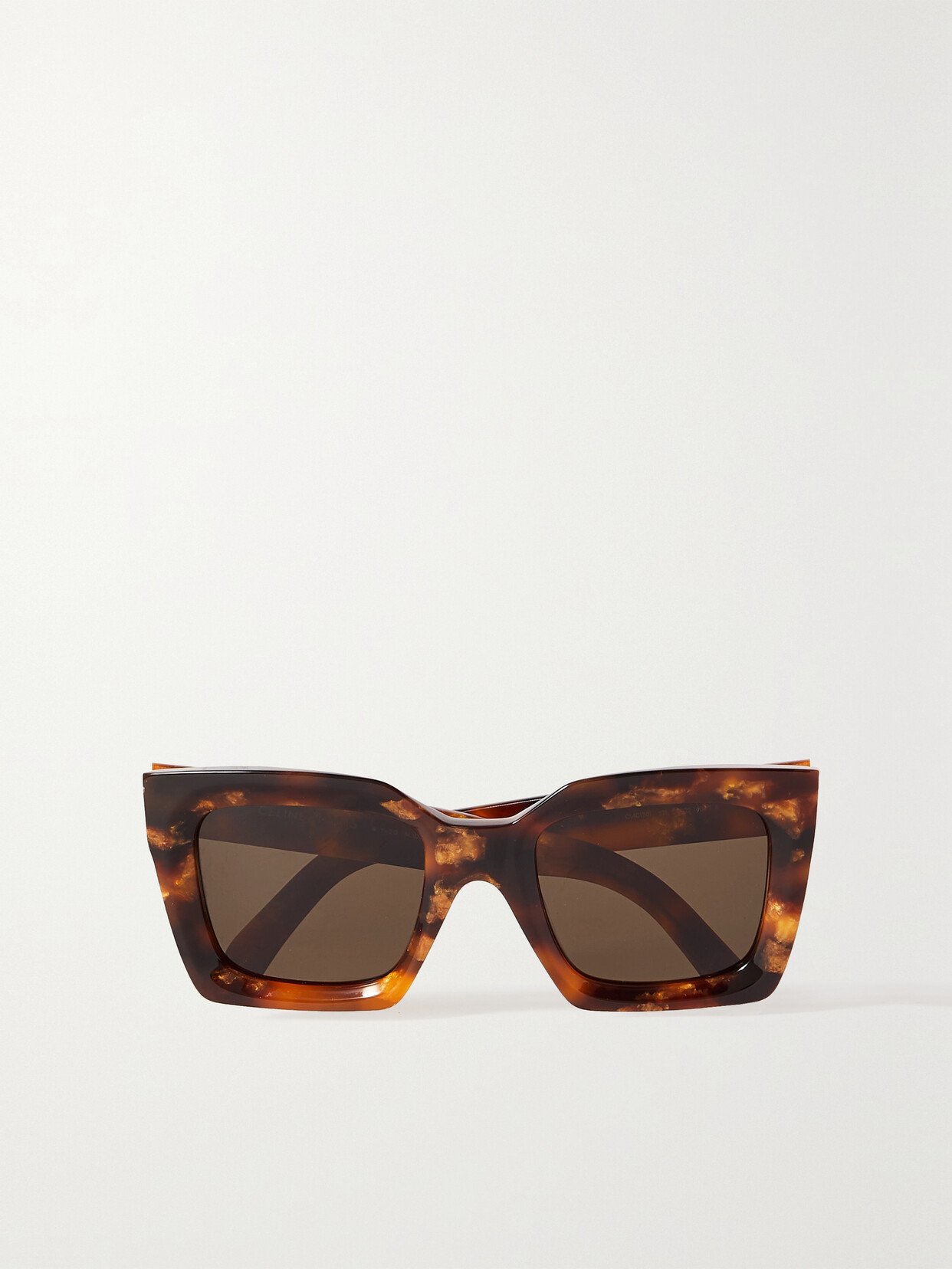 CELINE Eyewear - Square-frame Tortoiseshell Acetate Sunglasses - One size