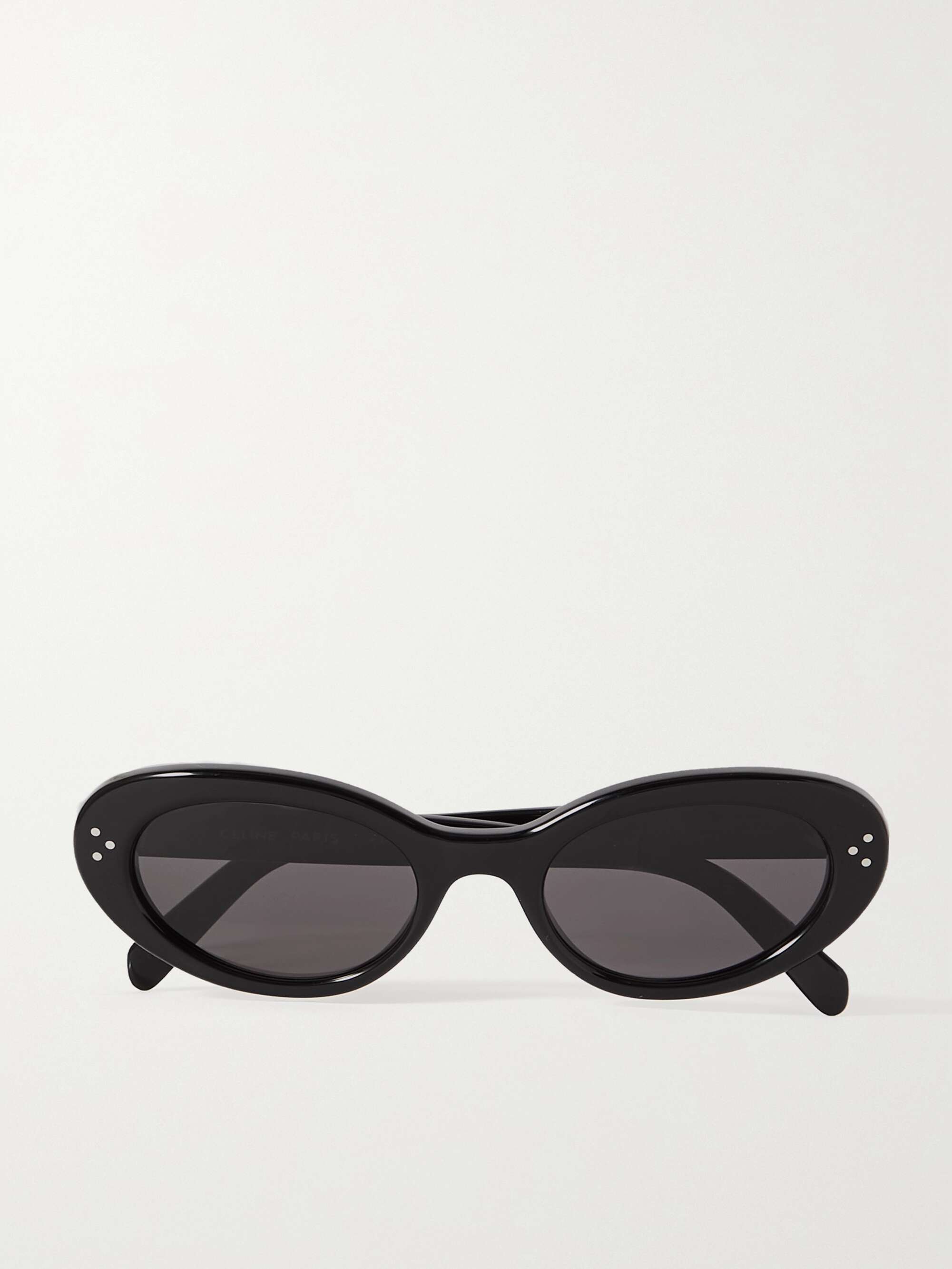 CELINE EYEWEAR Oval-frame acetate sunglasses | NET-A-PORTER