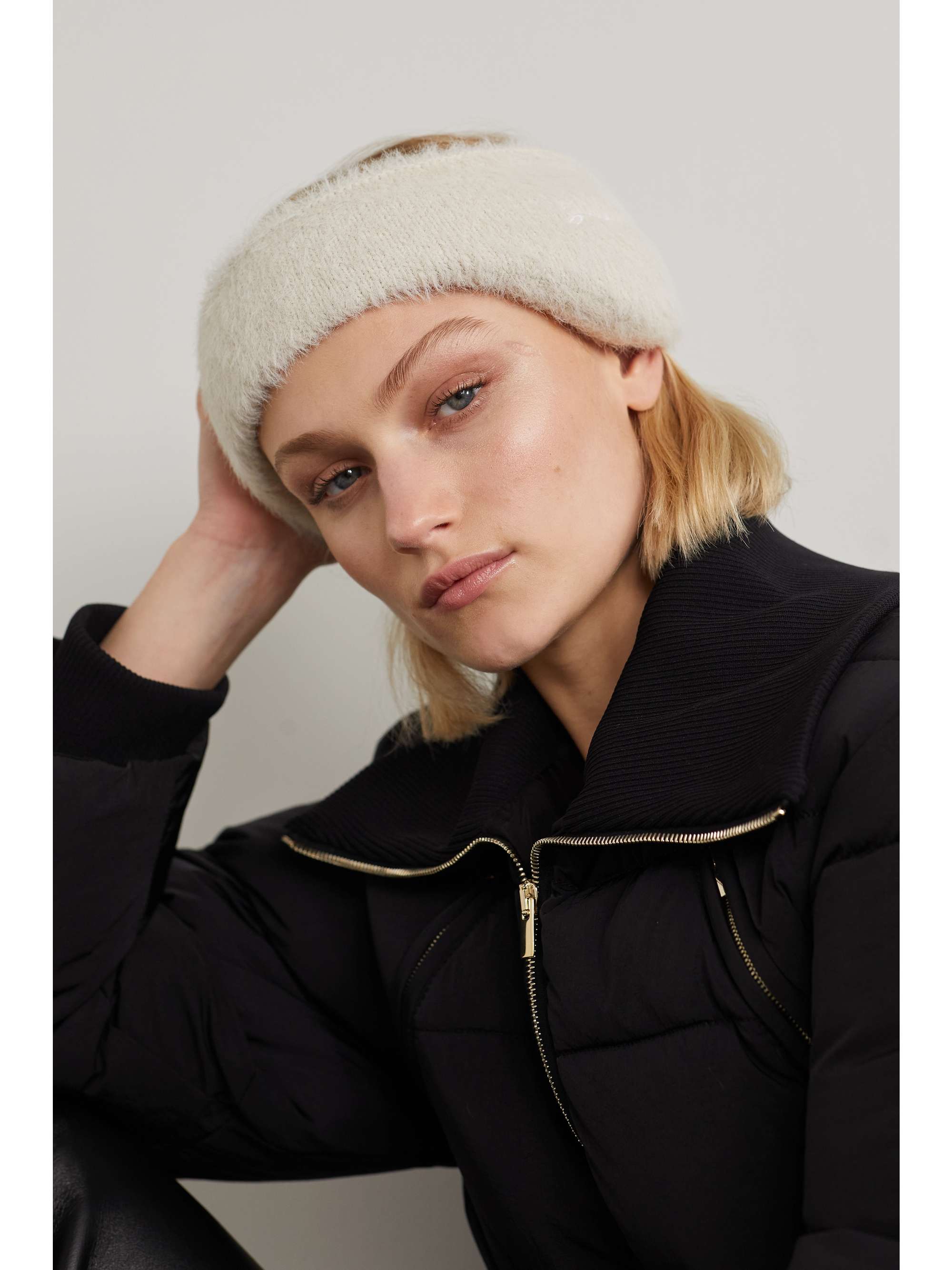 JACQUEMUS Neve embroidered fleece headband