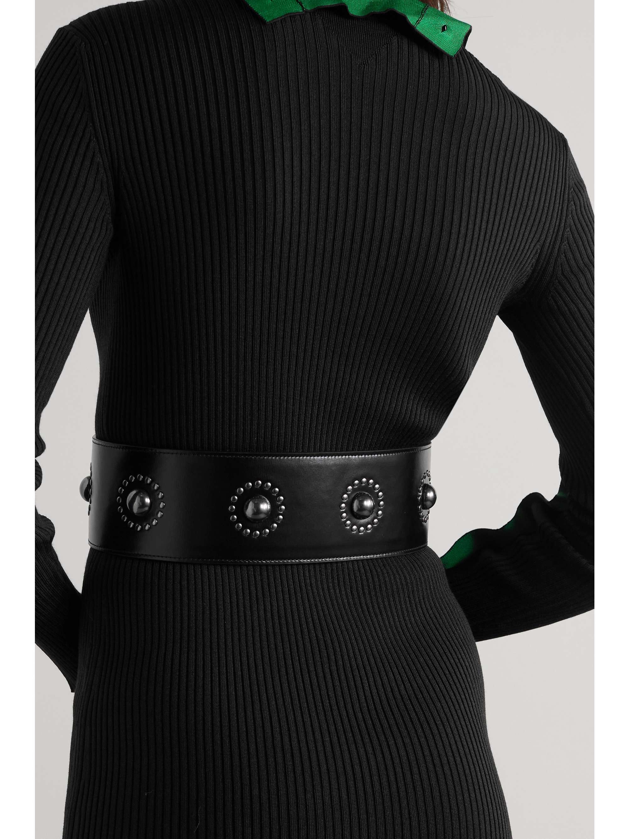 ALAÏA Editions studded leather waist belt