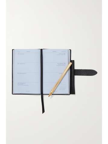 Smythson Wafer 2023 Textured-leather Diary - Blue - ShopStyle