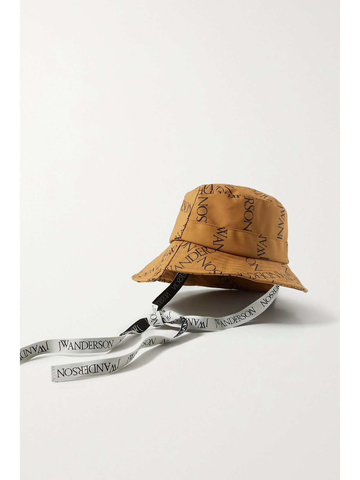 JW ANDERSON ASYMMETRIC PRINTED CANVAS BUCKET HAT