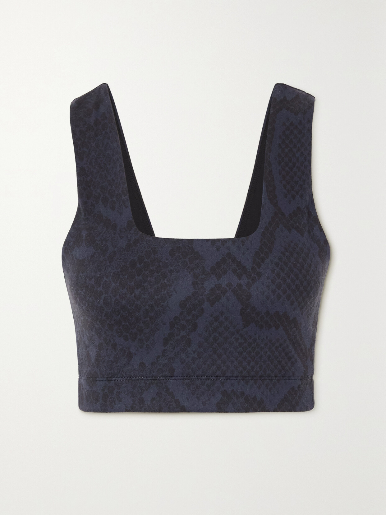 Varley Delta Snake-print Stretch Sports Bra