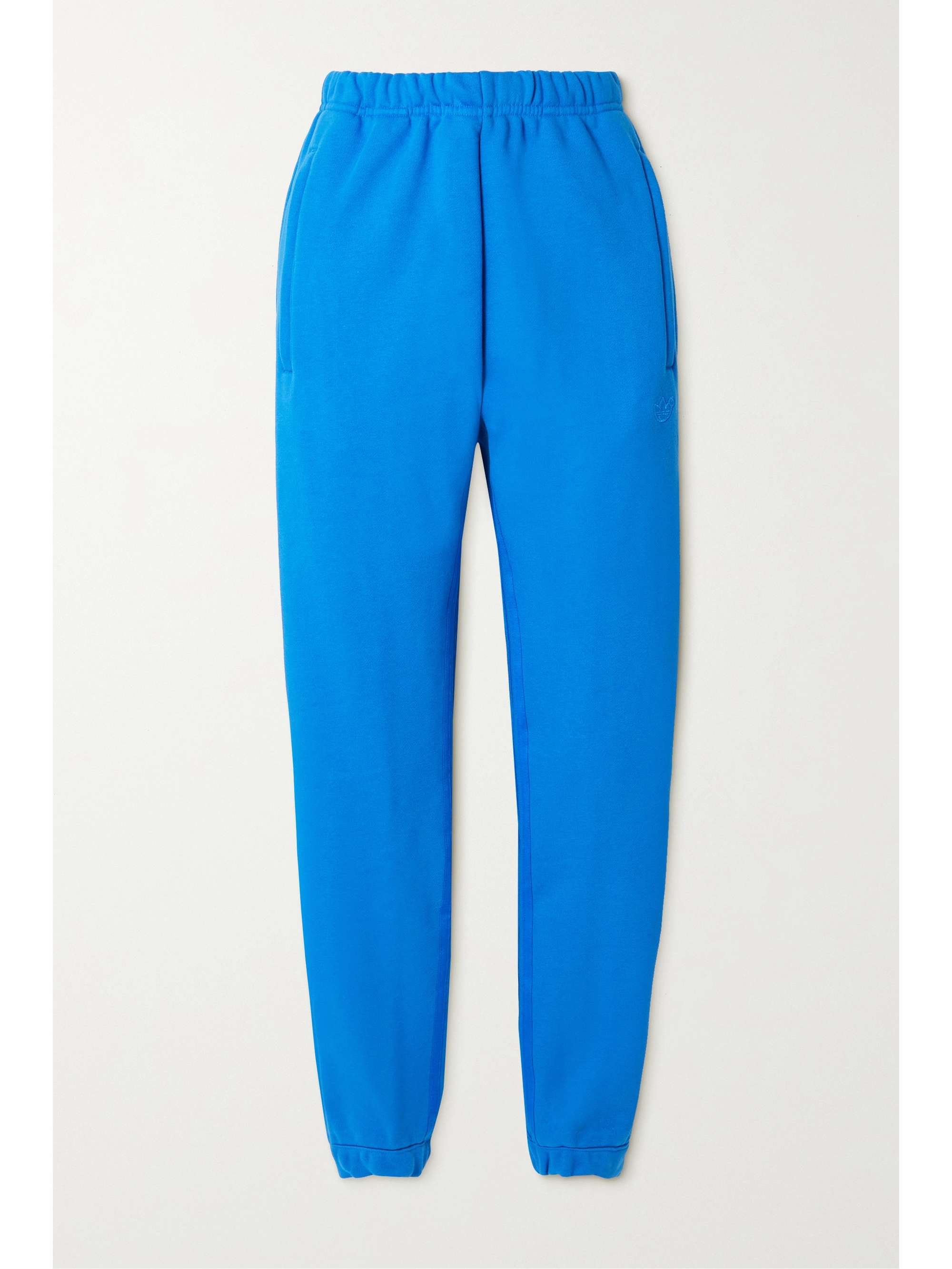 ADIDAS ORIGINALS Blue Version French cotton-blend terry track pants