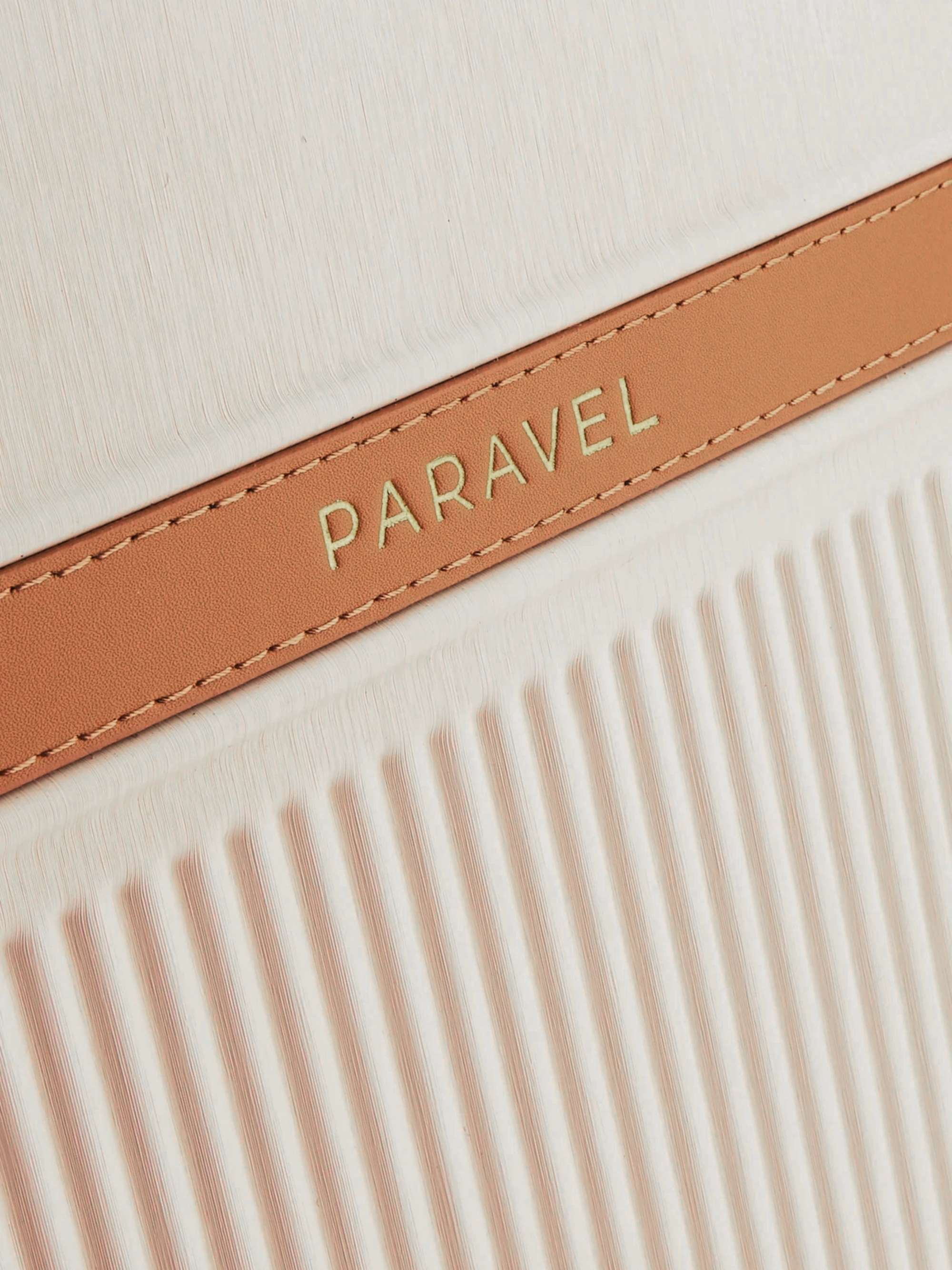 PARAVEL + NET SUSTAIN Aviator Carry-On vegan leather-trimmed hardshell suitcase
