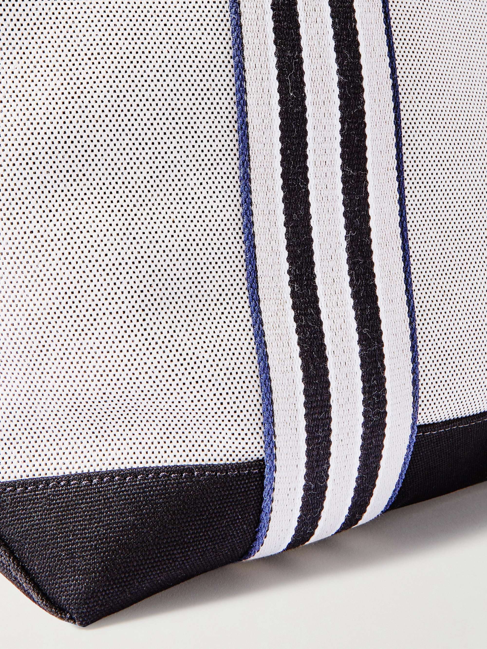 PARAVEL + NET SUSTAIN Cabana leather and canvas tote