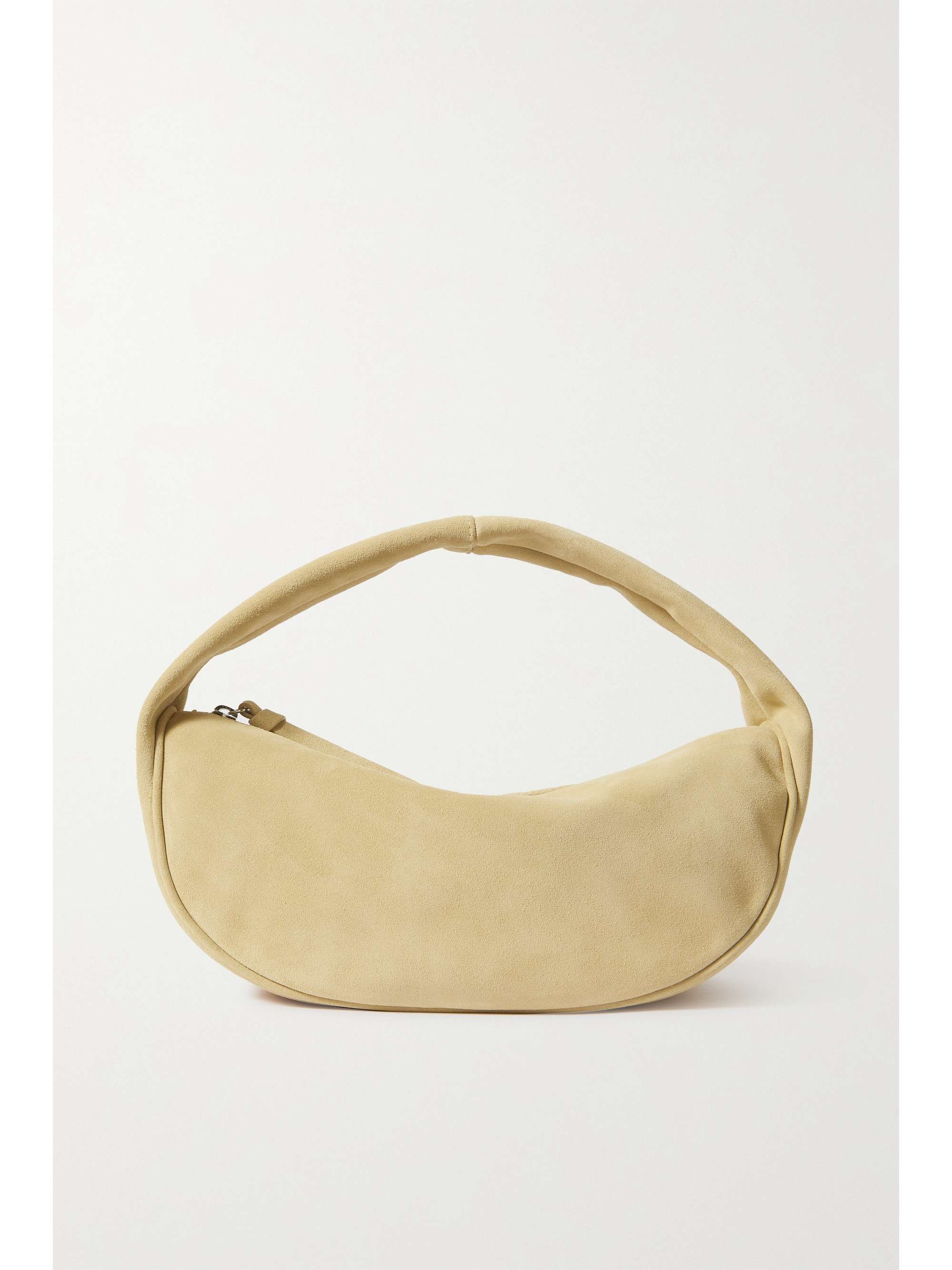 beige suede bag