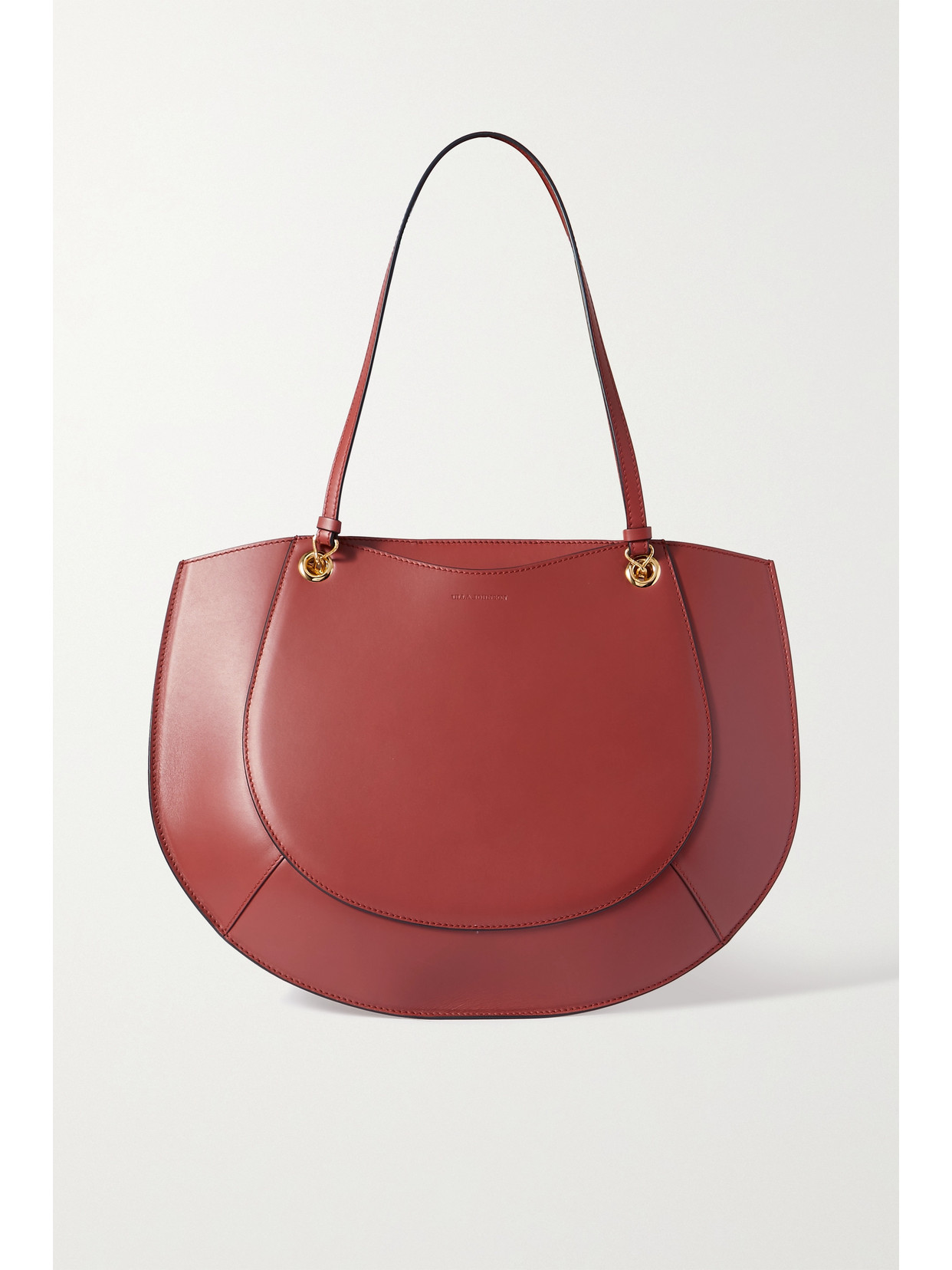 Ulla Johnson Mira Half Moon Tote Shoulder Bag In Tan