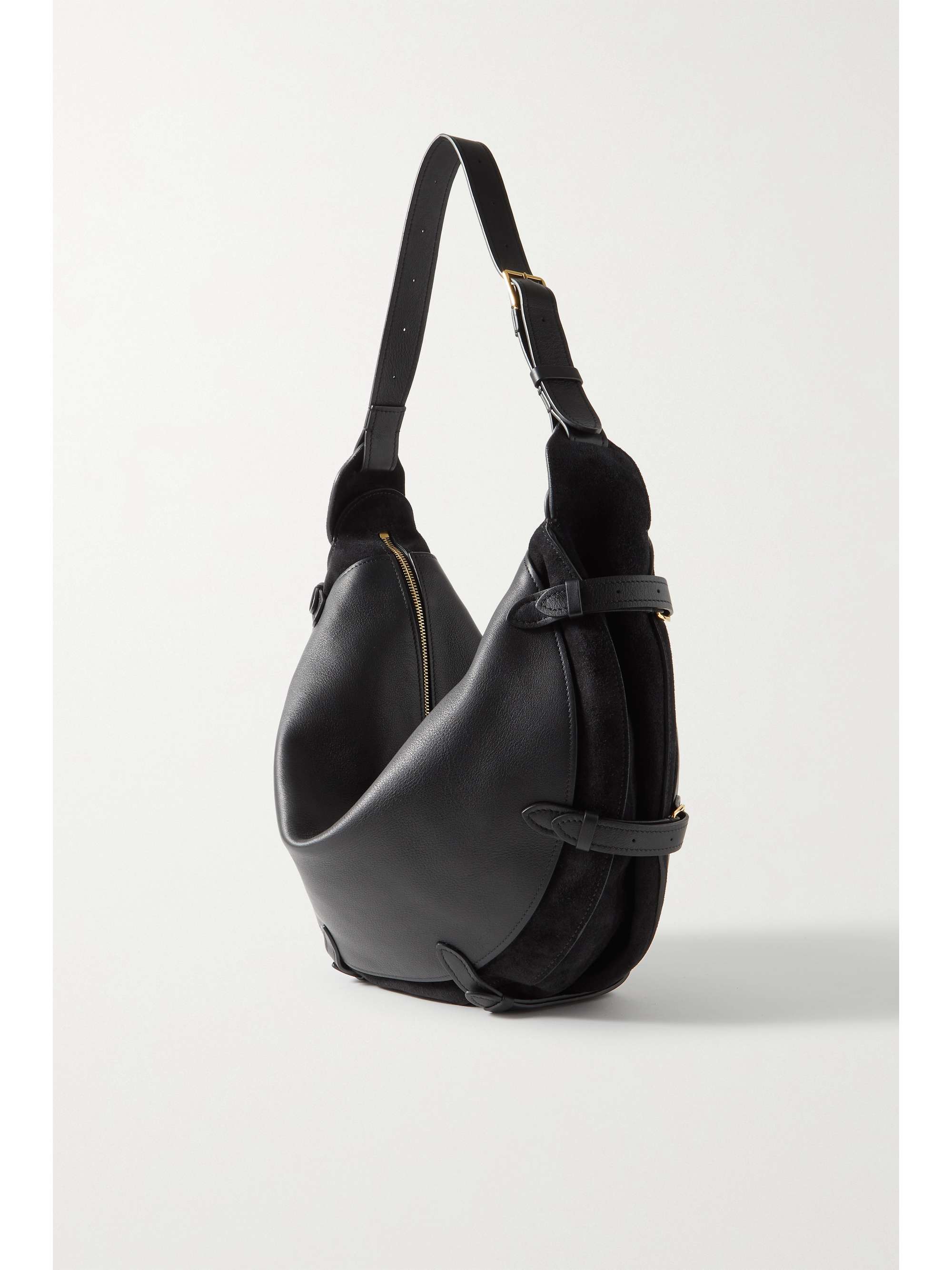 ALTUZARRA Play große Schultertasche aus Leder und Veloursleder mit Schnallen
