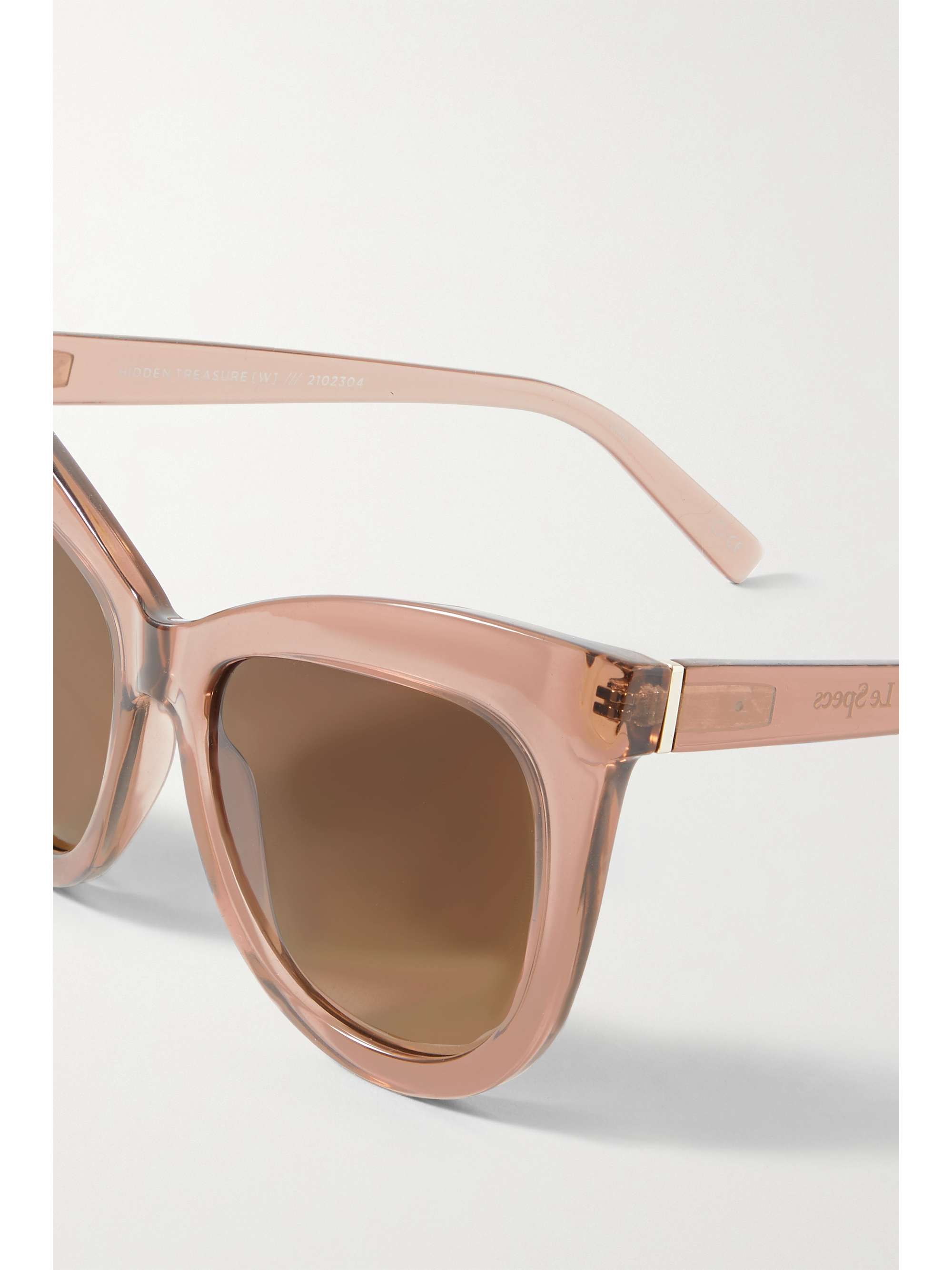 LE SPECS Hidden Treasure oversized cat-eye acetate sunglasses
