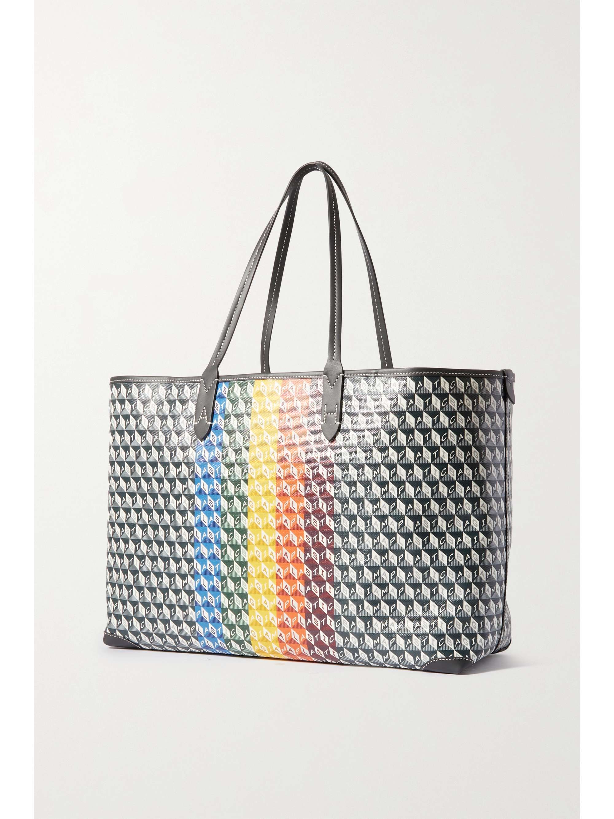 ANYA HINDMARCH + NET SUSTAIN I Am A Plastic Bag large leathertrimmed