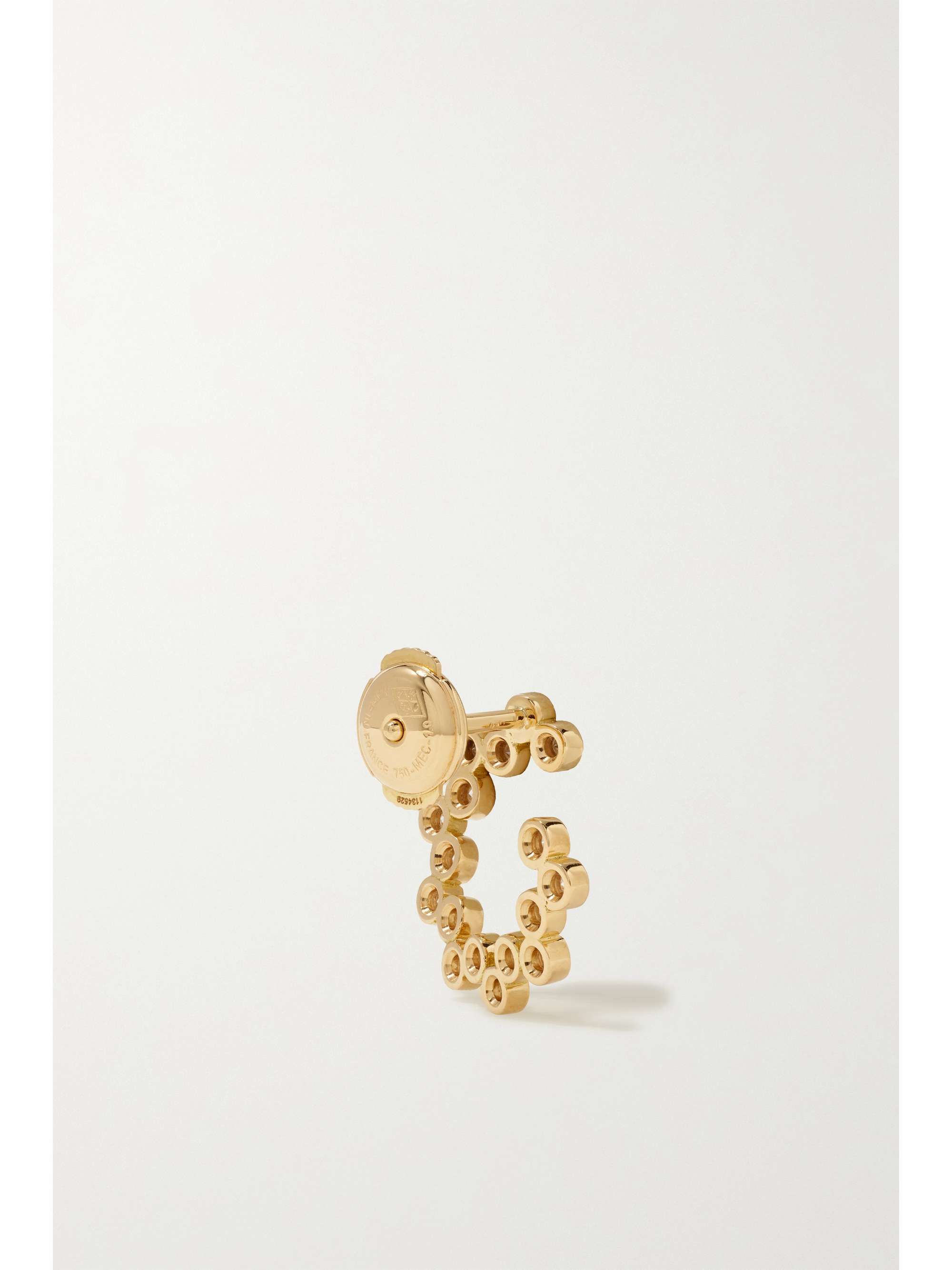 VILTIER Clique 18-karat gold diamond earrings