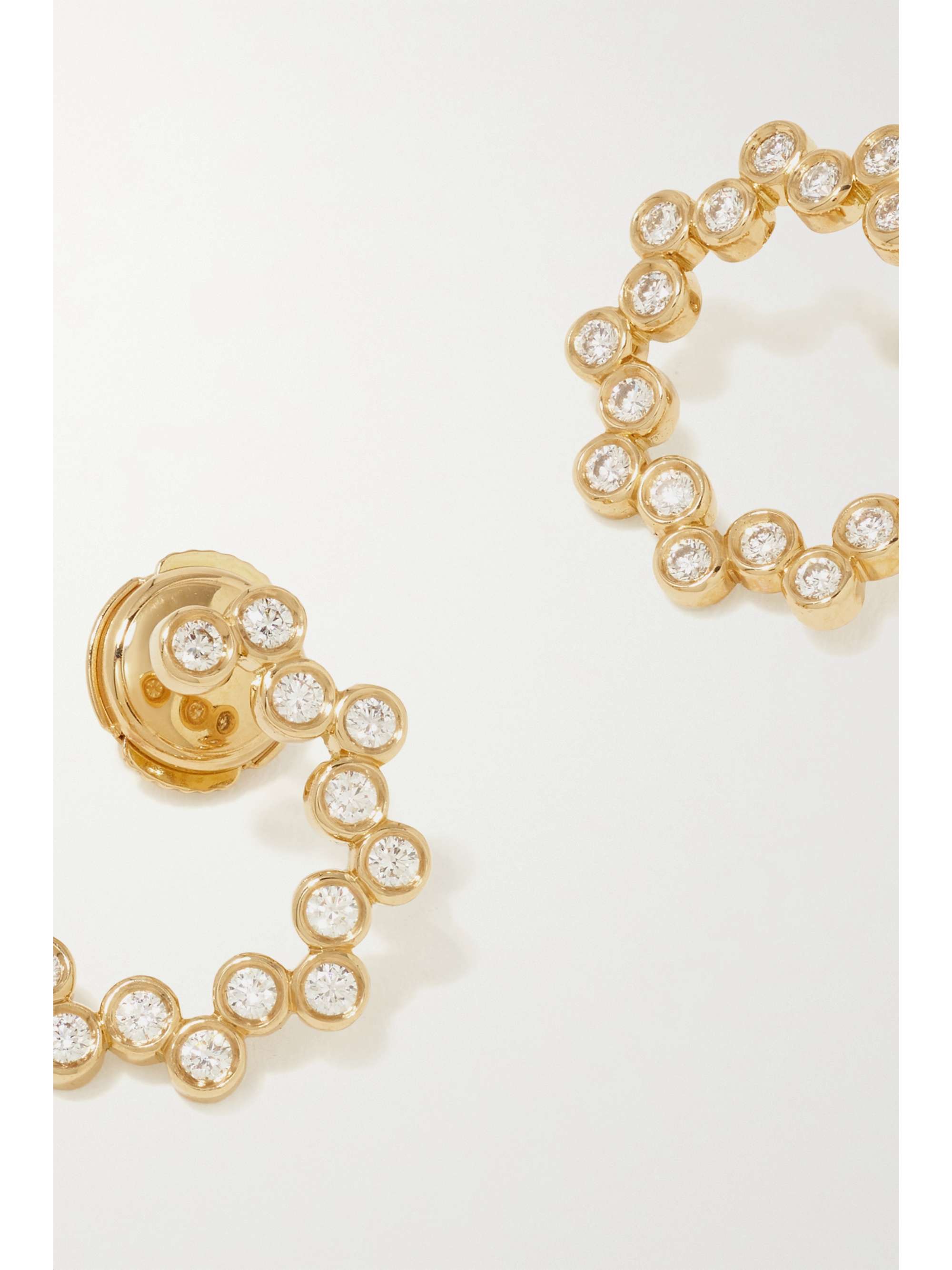 VILTIER Clique 18-karat gold diamond earrings