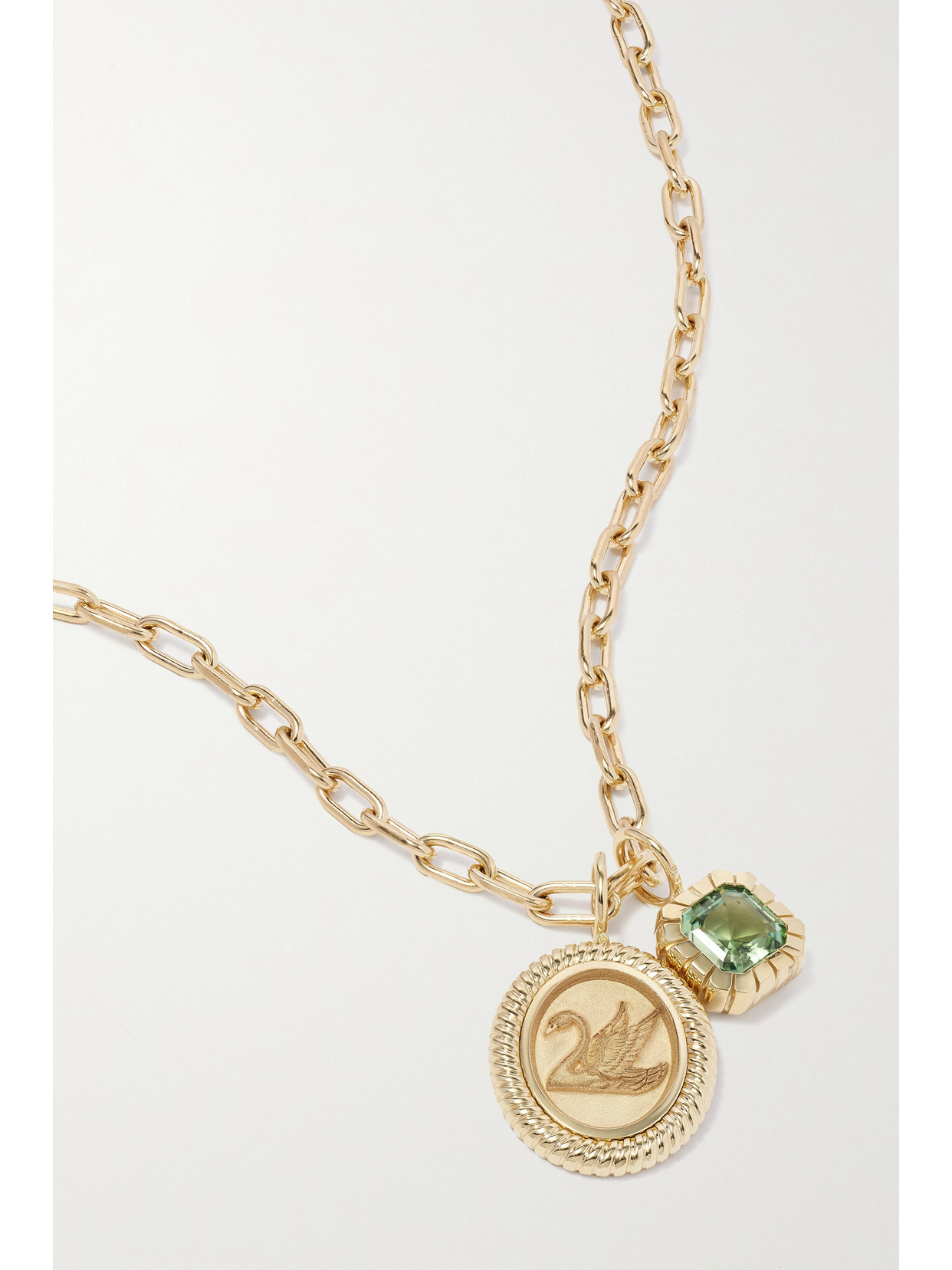 Retrouvaí - Fantasy Heirloom 14-karat Gold Tourmaline Necklace - one size 22 Awaiting product image