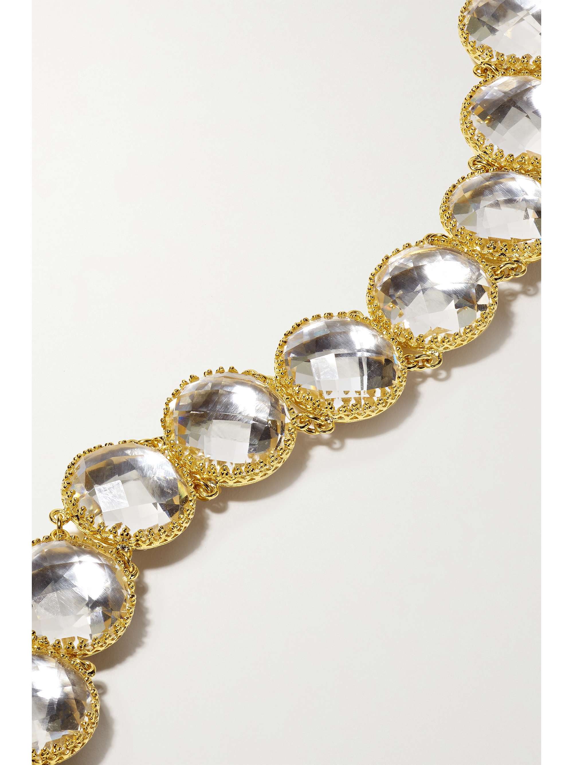 LARKSPUR & HAWK Olivia Button gold-dipped quartz bracelet