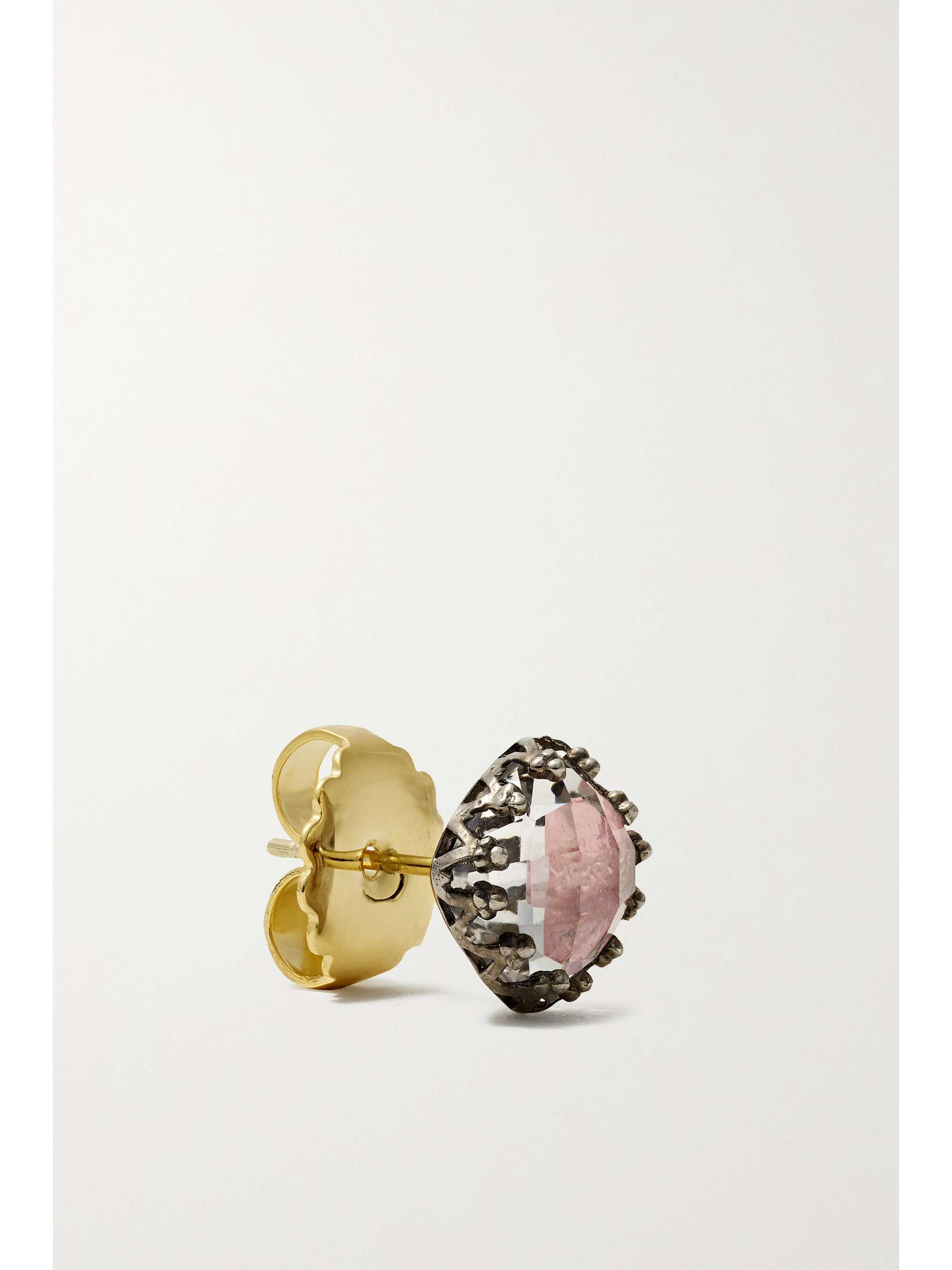 LARKSPUR & HAWK Jane rhodium-dipped quartz earrings
