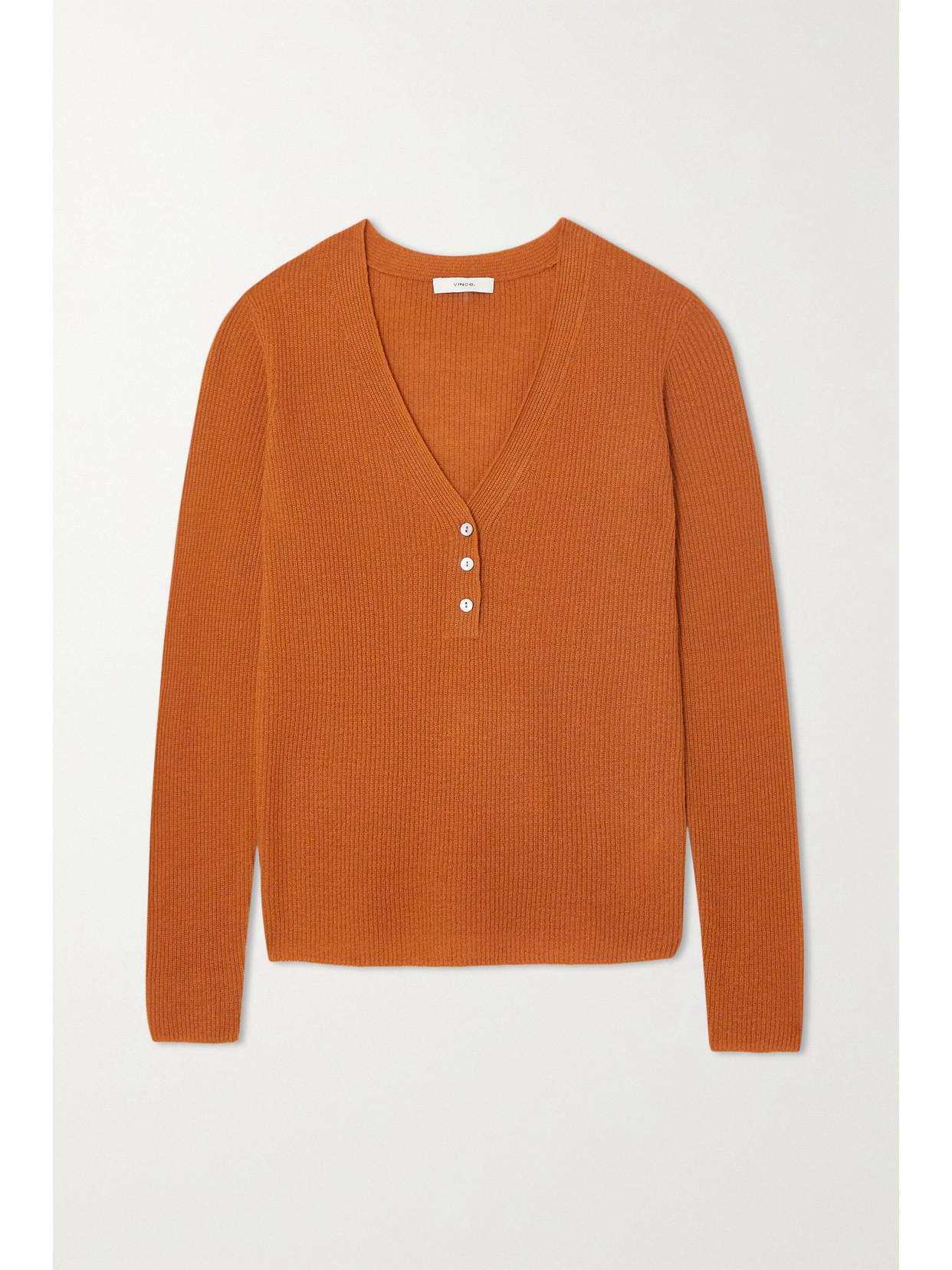 burnt orange cashmere sweater