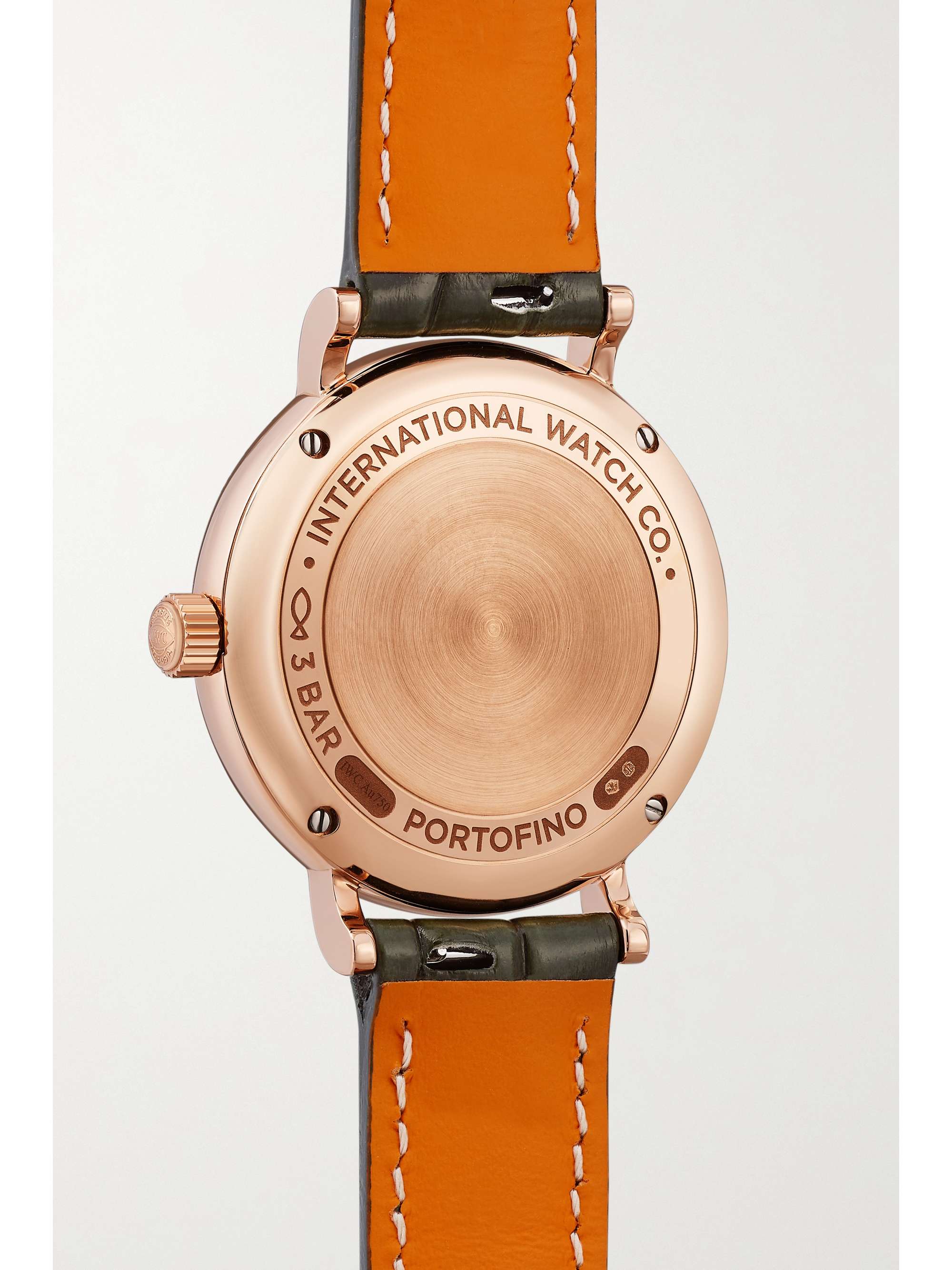 IWC SCHAFFHAUSEN Portofino Automatic 34mm 18-karat red gold, alligator and diamond watch