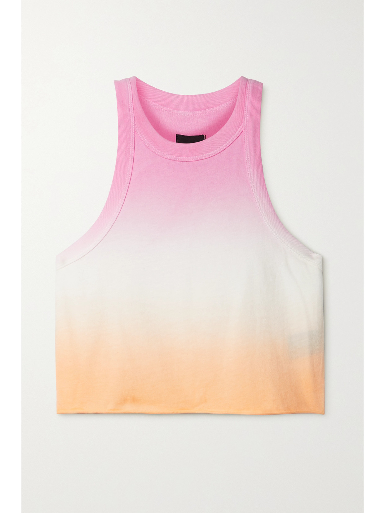 WSLY THE RIVINGTON CROPPED OMBRÉ STRETCH-TENCEL LYOCELL TANK