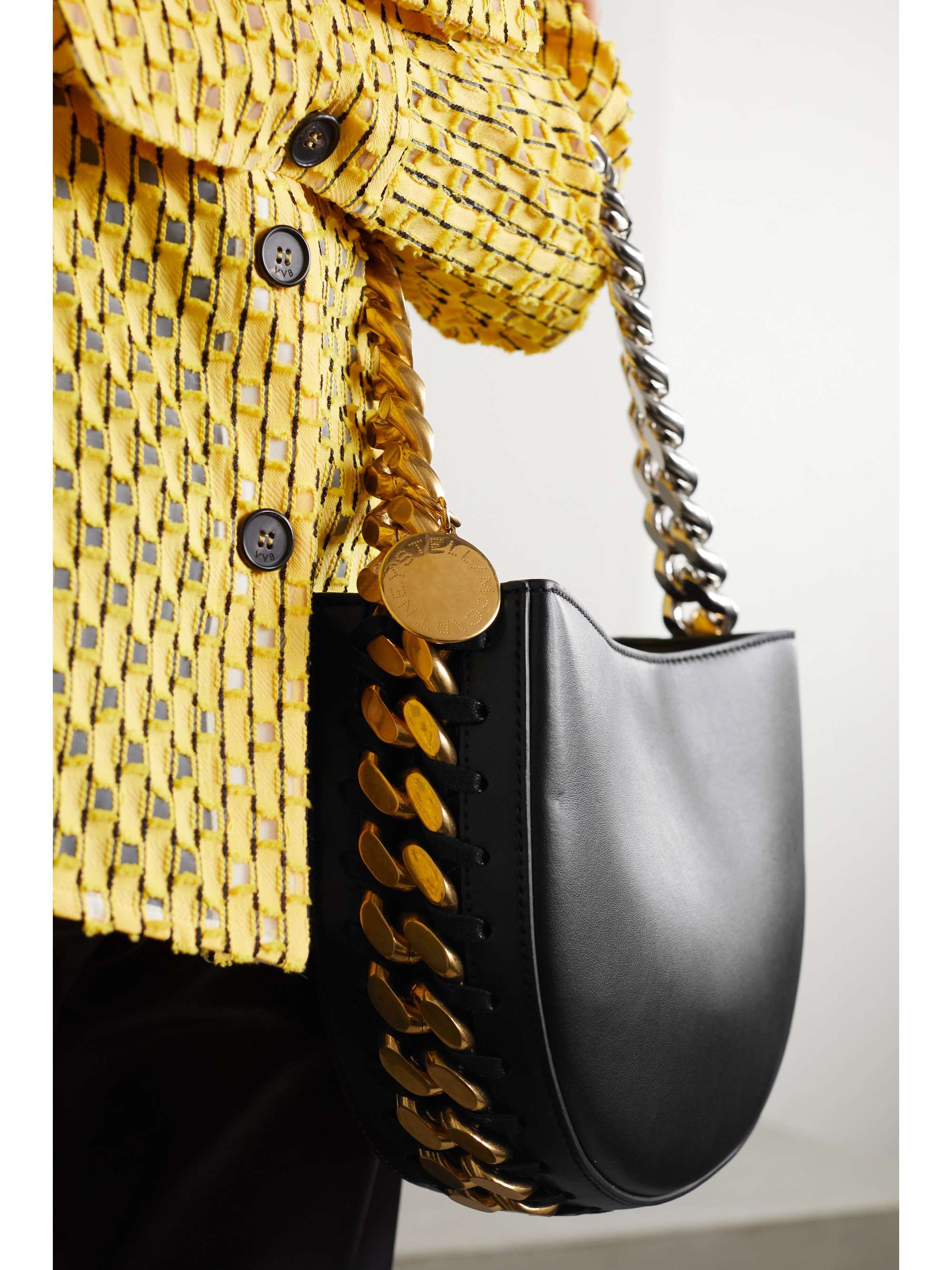 stella mccartney small frayme shoulder bag