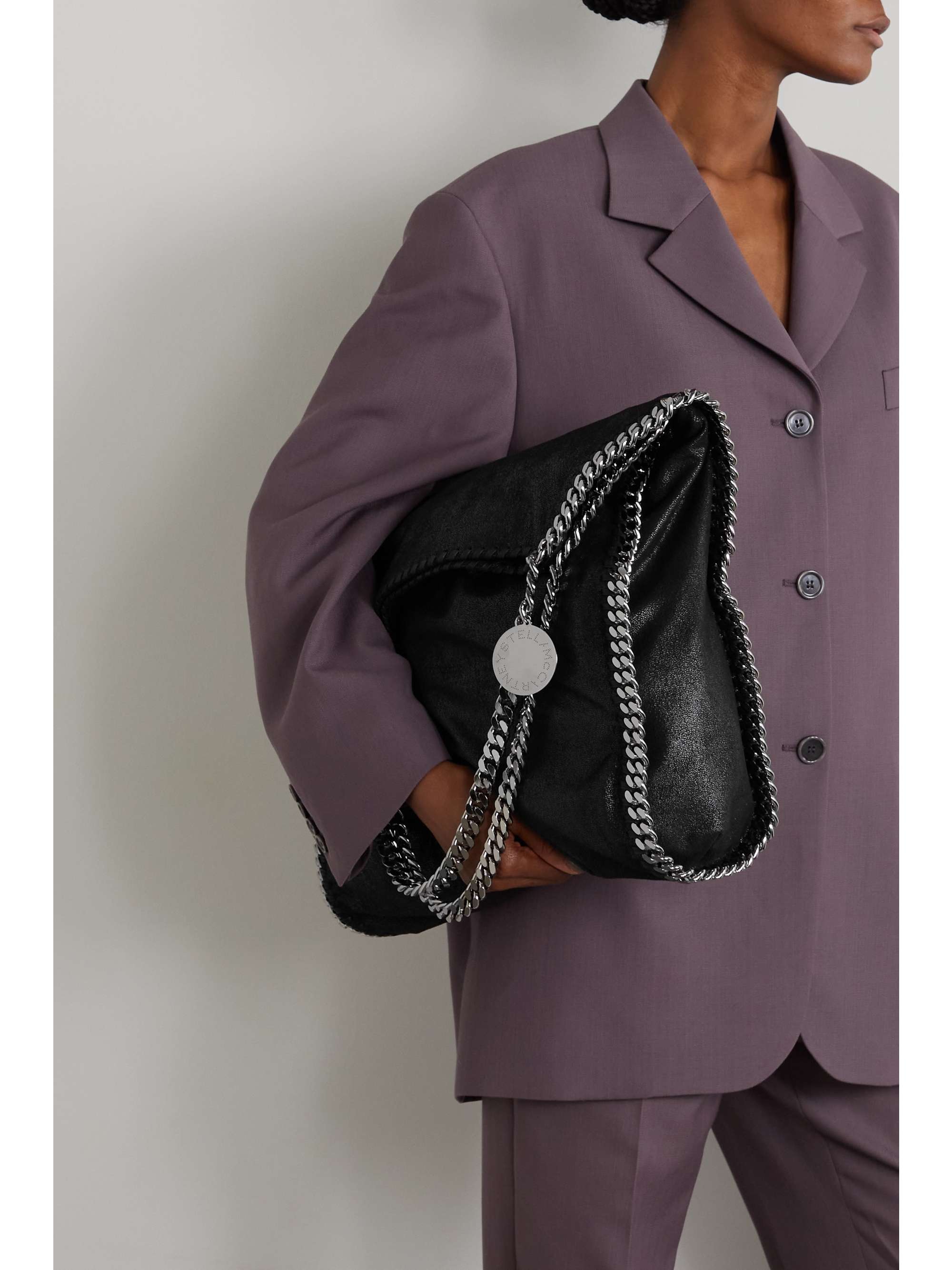 STELLA MCCARTNEY The Falabella large vegetarian brushed-leather tote