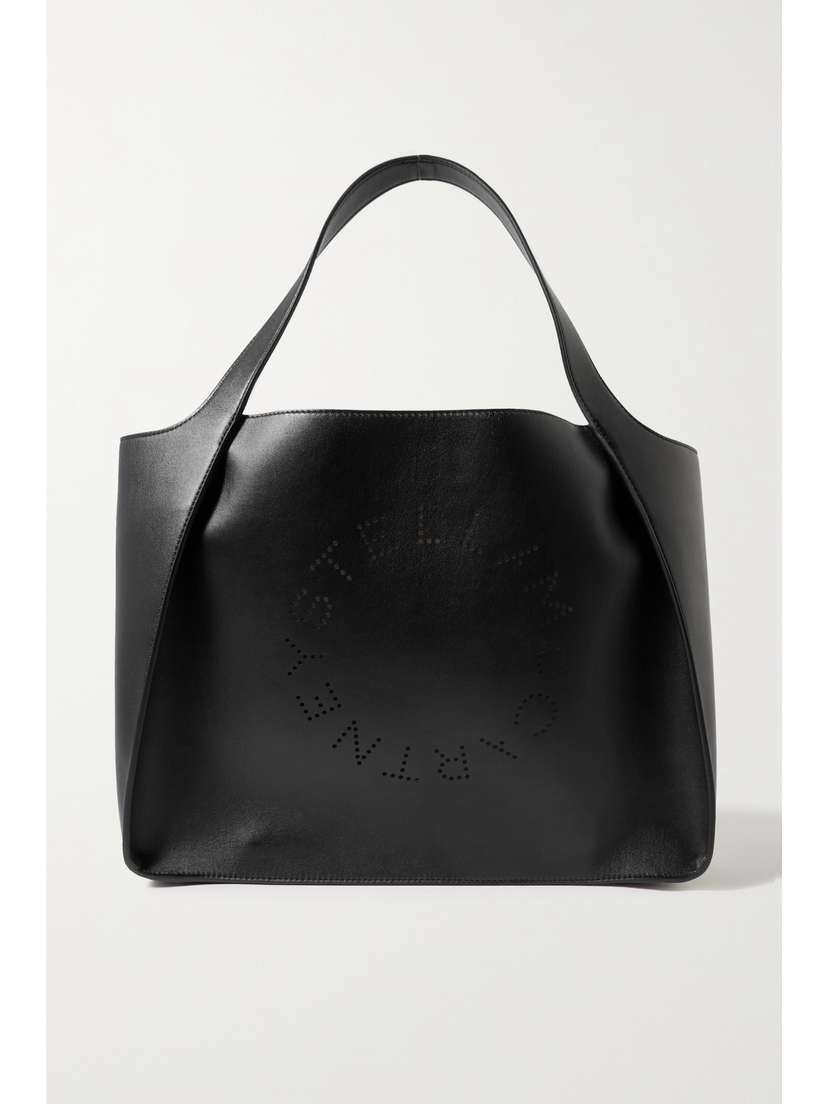 Stella McCartney + Net Sustain Medium Perforated Vegetarian Leather Tote