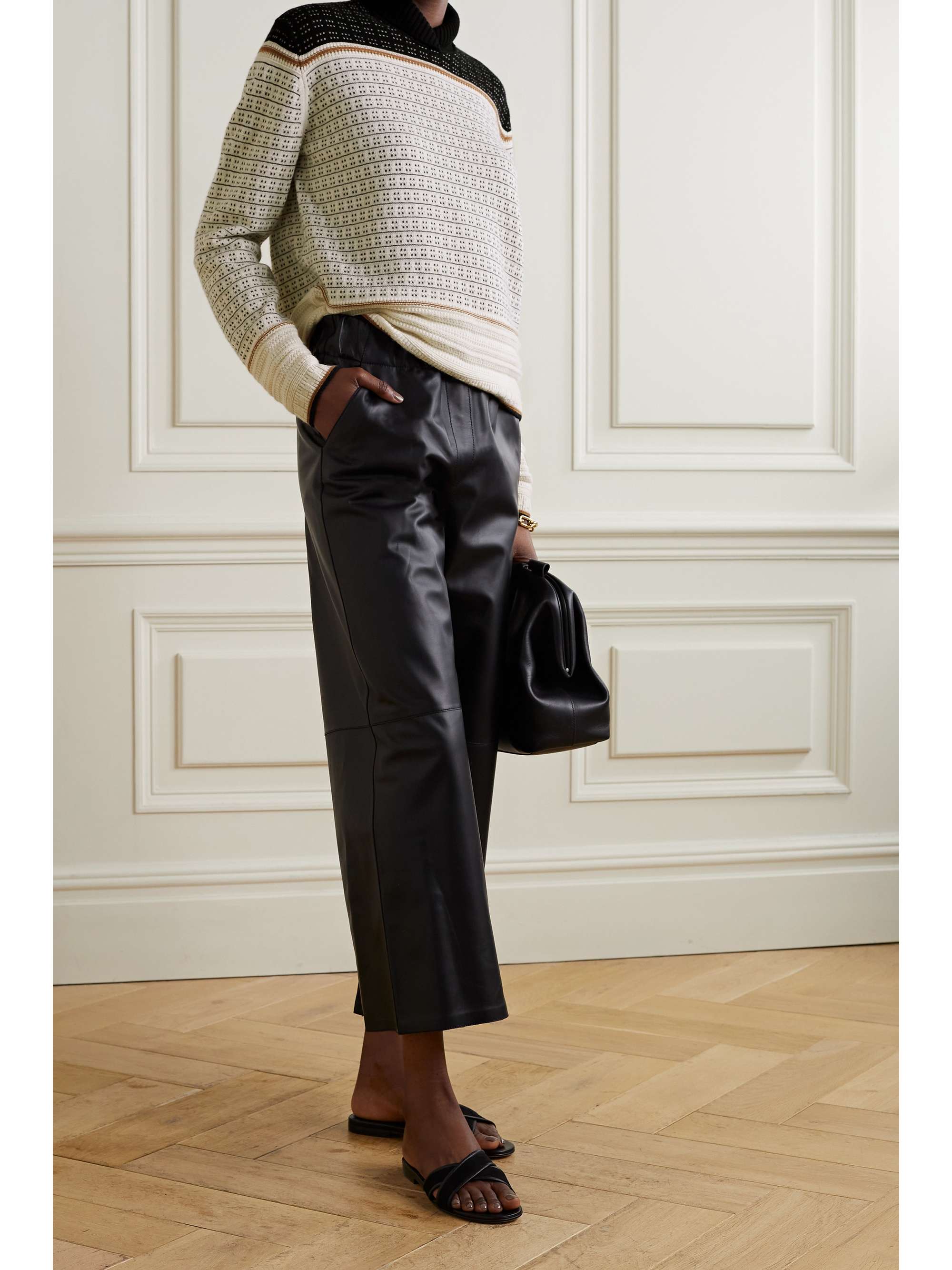 LORO PIANA Serbelloni cashmere-jacquard turtleneck sweater