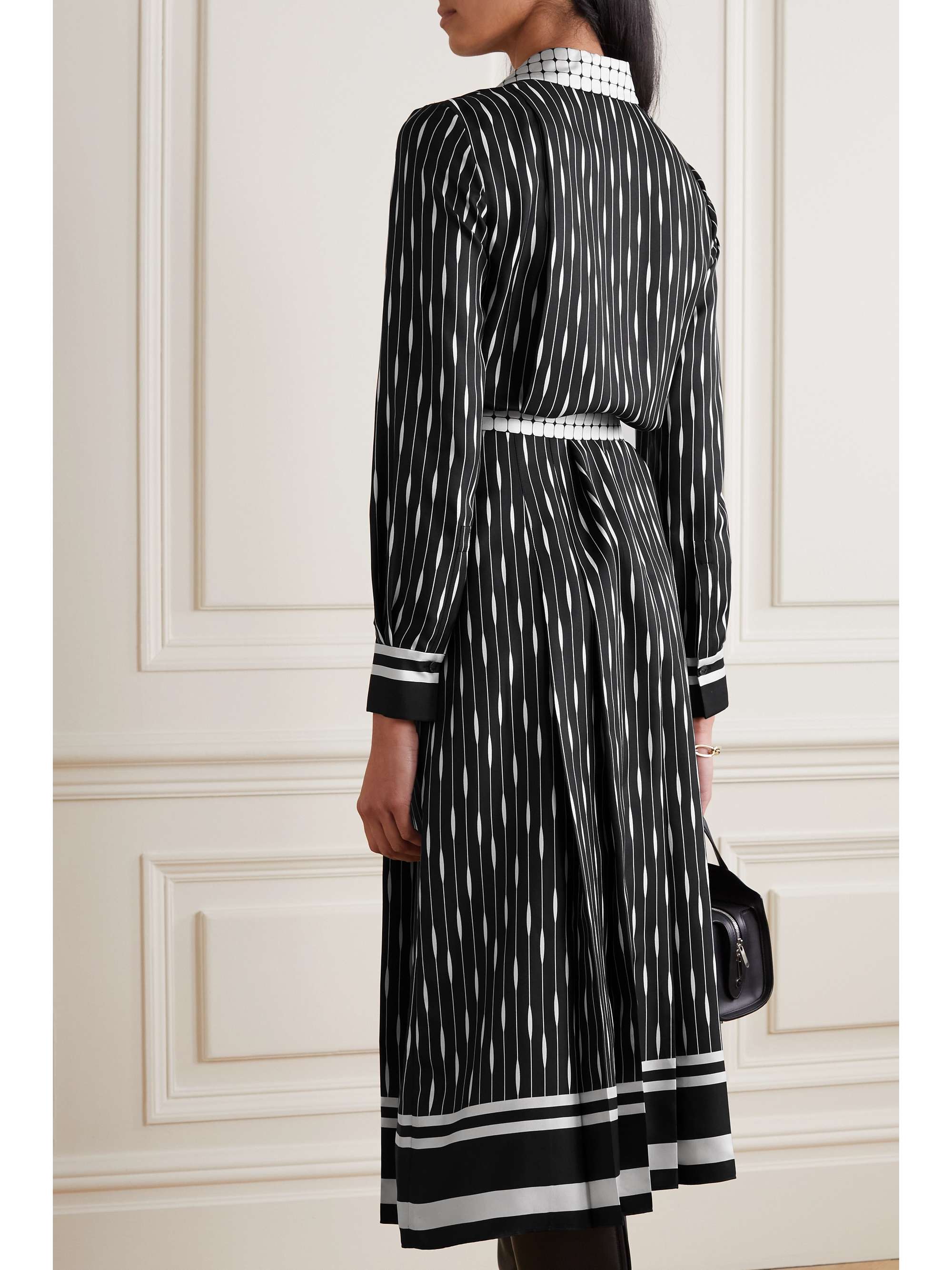 LORO PIANA Kendra printed silk-twill midi shirt dress