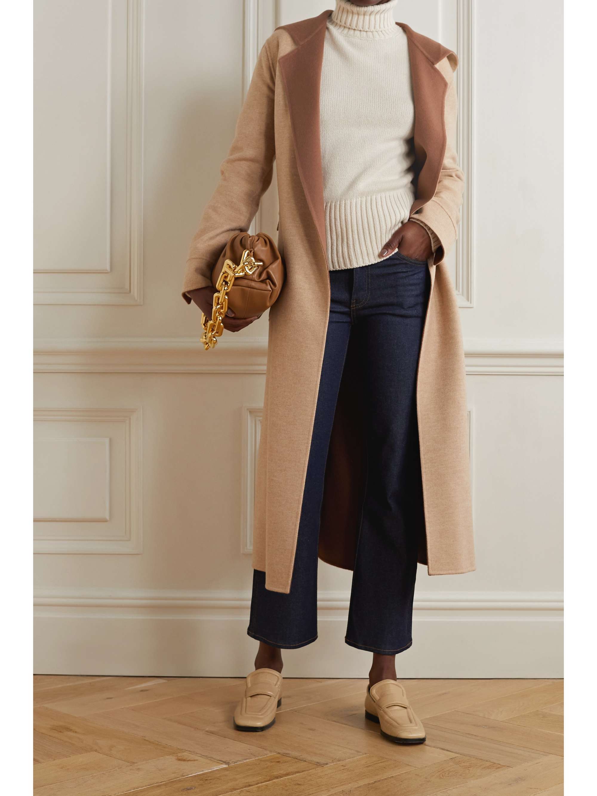 LORO PIANA Stefan reversible belted cashmere coat