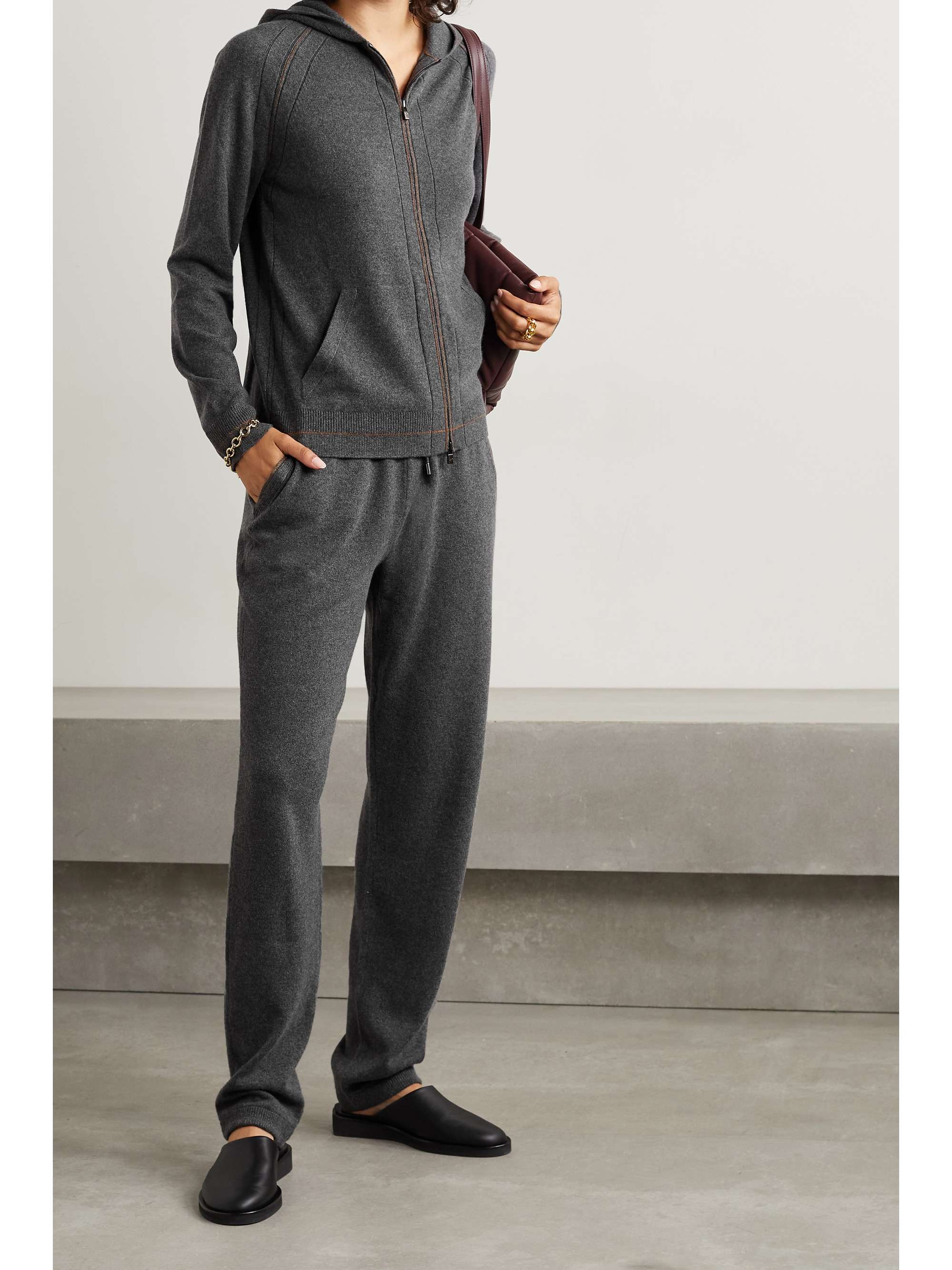 LORO PIANA Cardigan aus Kaschmir mit Kapuze