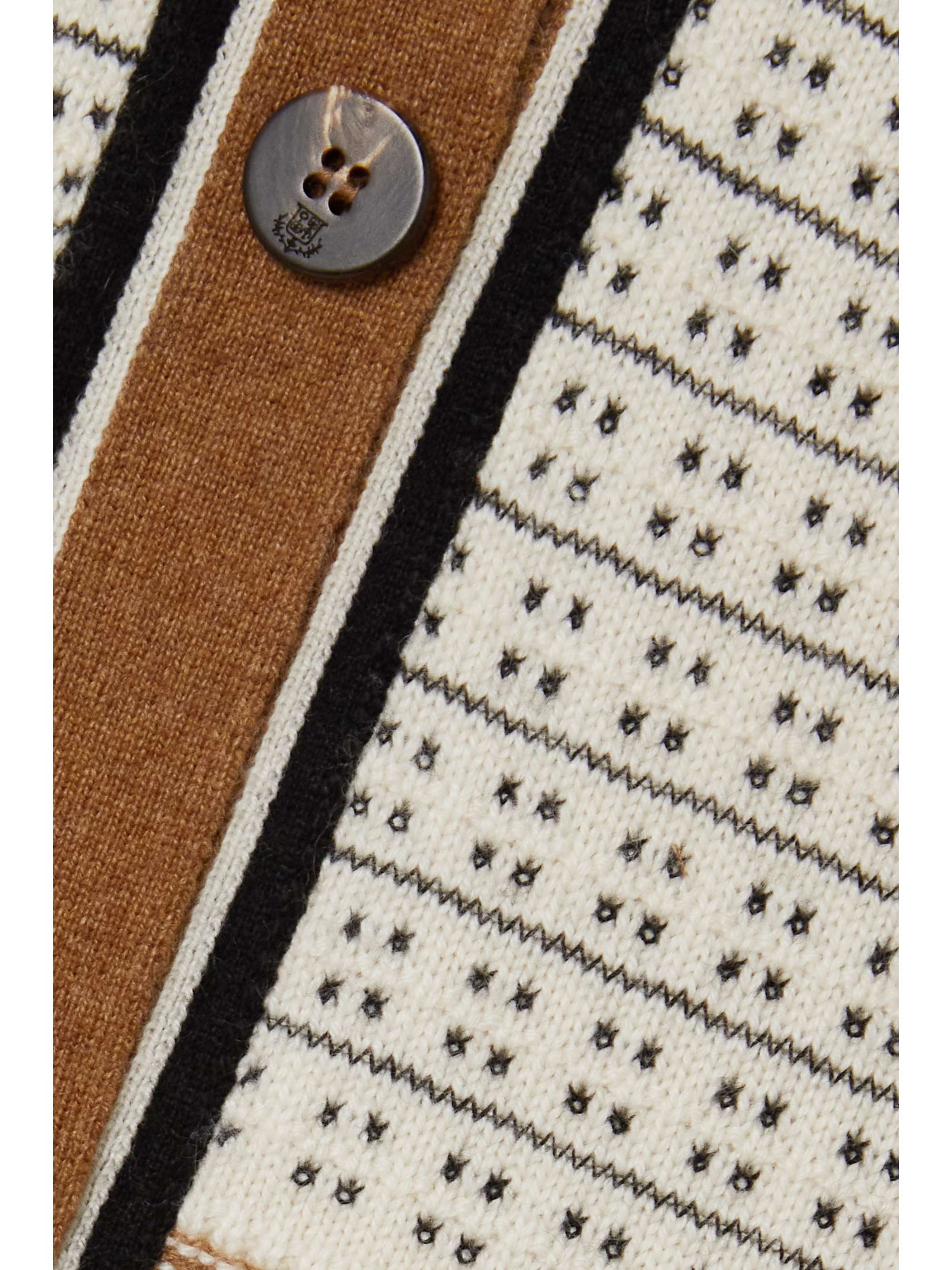 LORO PIANA Serbelloni intarsia cashmere cardigan