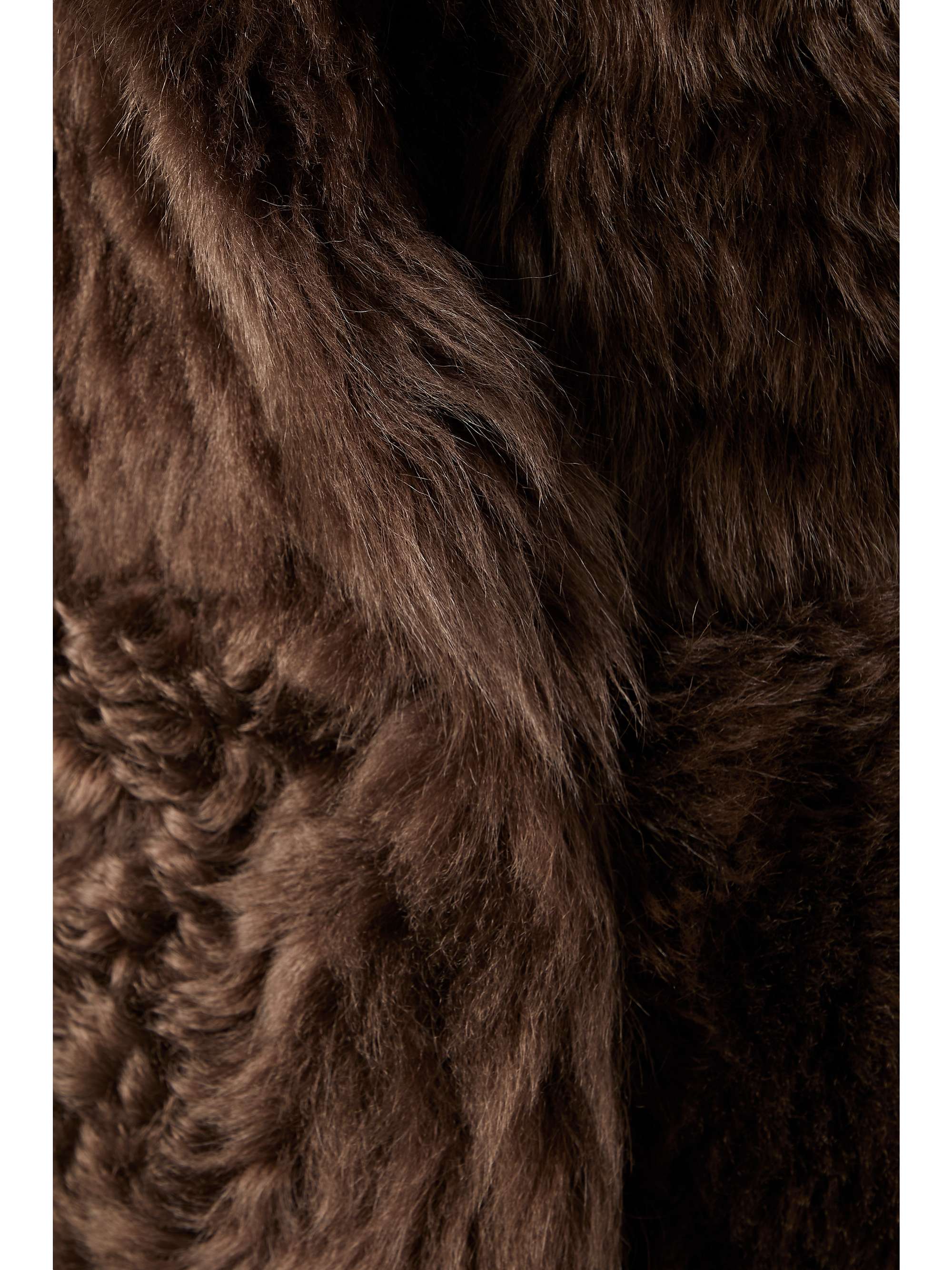 LORO PIANA Ardis reversible belted shearling and suede vest
