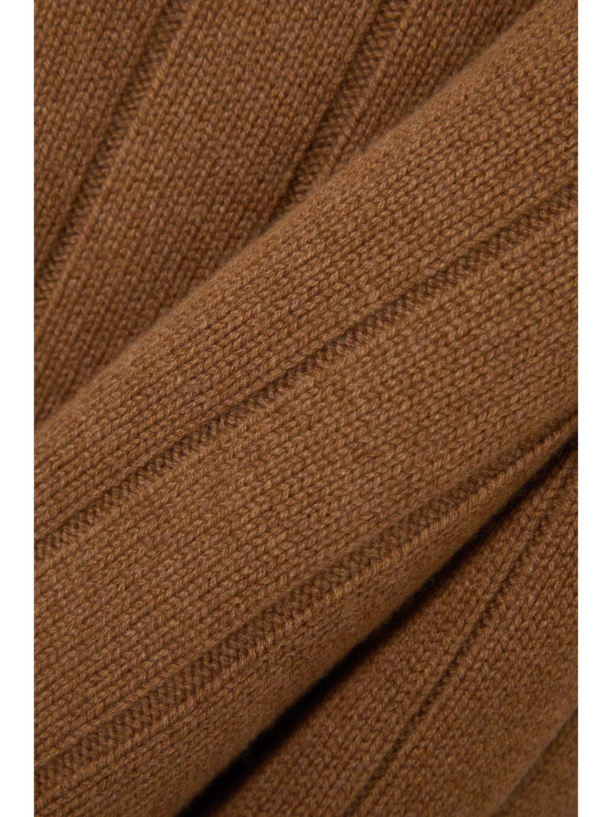 LORO PIANA Rollkragenpullover aus Kaschmir in Rippstrick