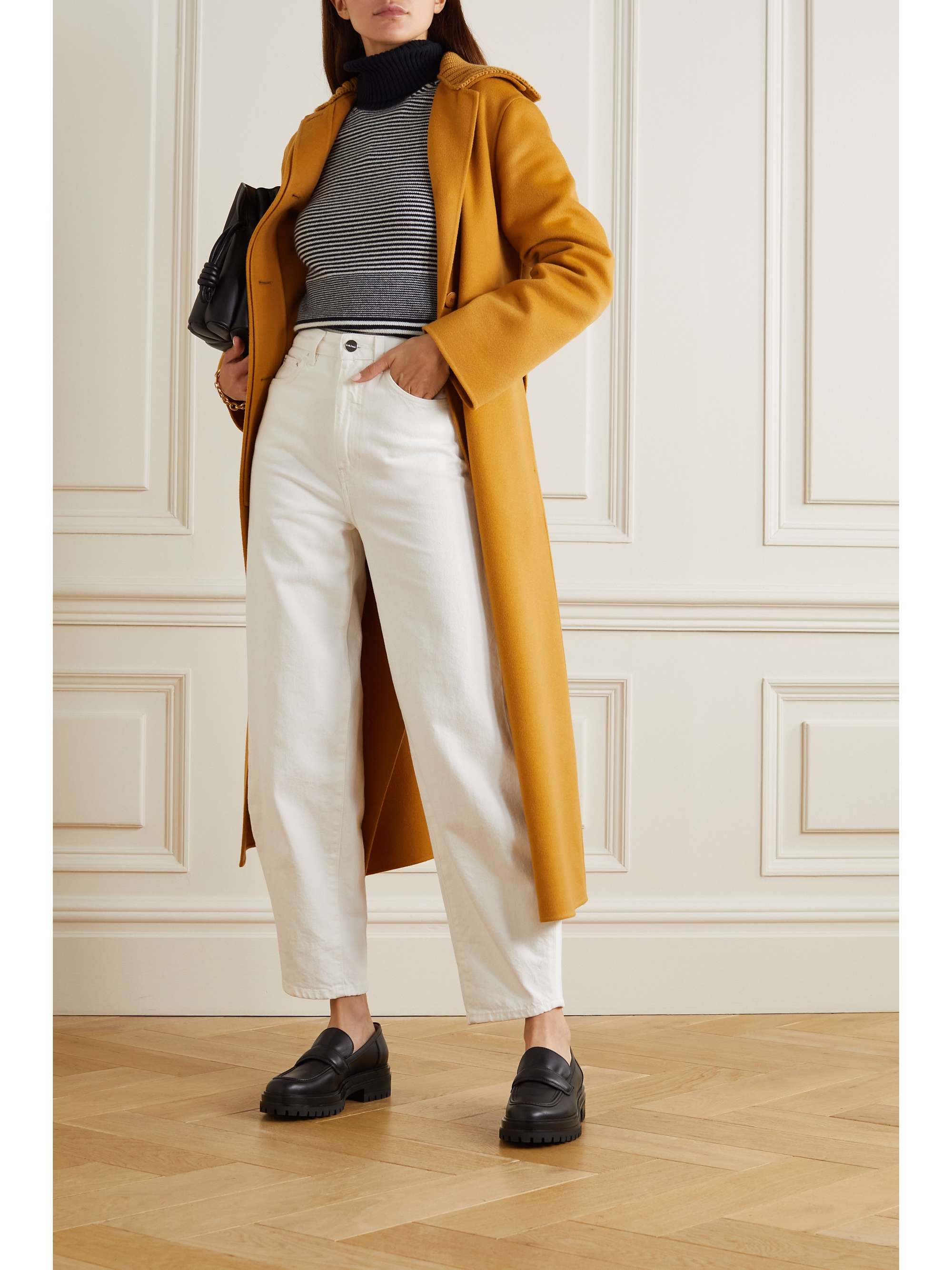 LORO PIANA Dolcevita striped cashmere turtleneck sweater