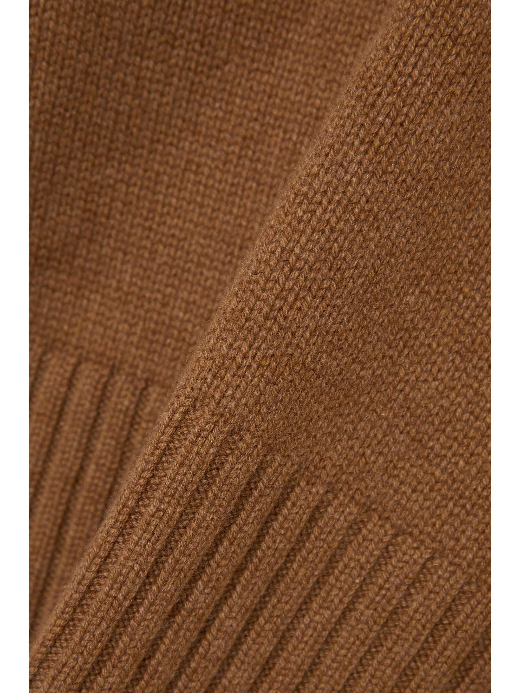 LORO PIANA Belted cashmere turtleneck sweater