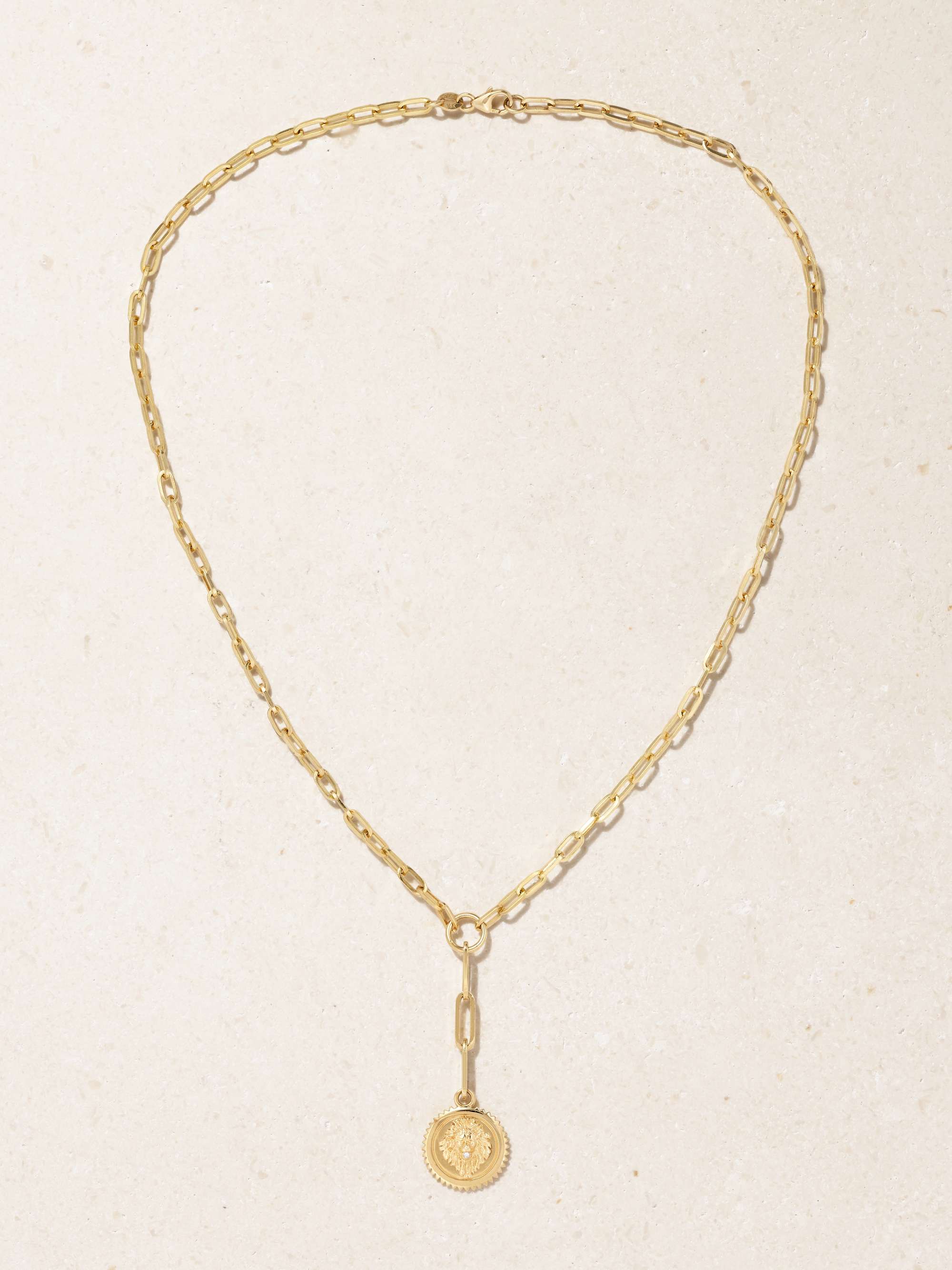 FOUNDRAE + NET SUSTAIN Strength 18-karat recycled gold diamond necklace
