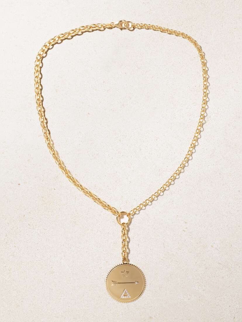 Foundrae + Net Sustain Dream 18-karat Recycled Gold Diamond Necklace