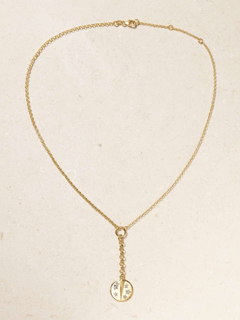 Foundrae + Net Sustain Resilience 18-karat Recycled Gold Diamond Necklace