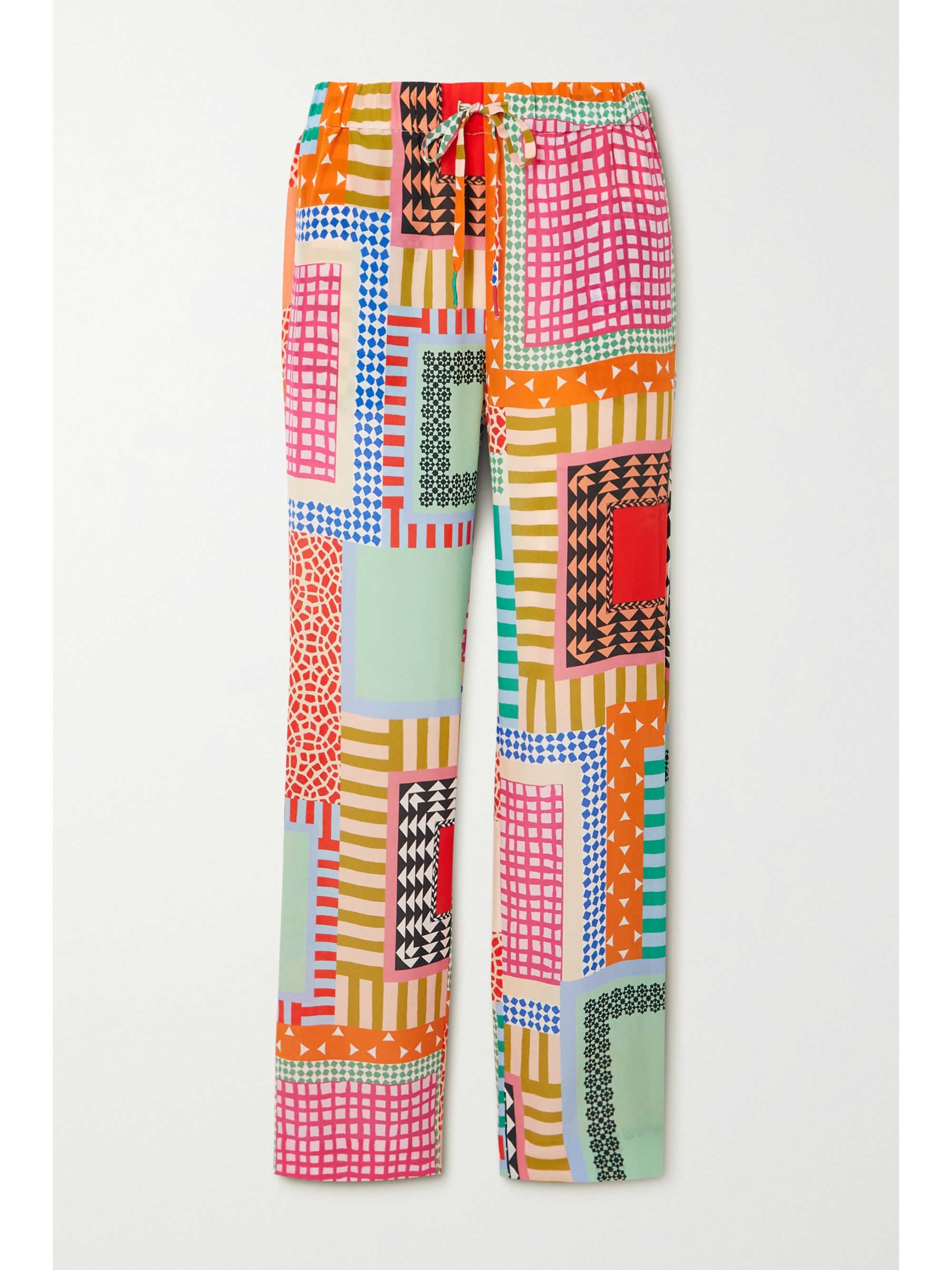 Colorful patchwork pants Clearance