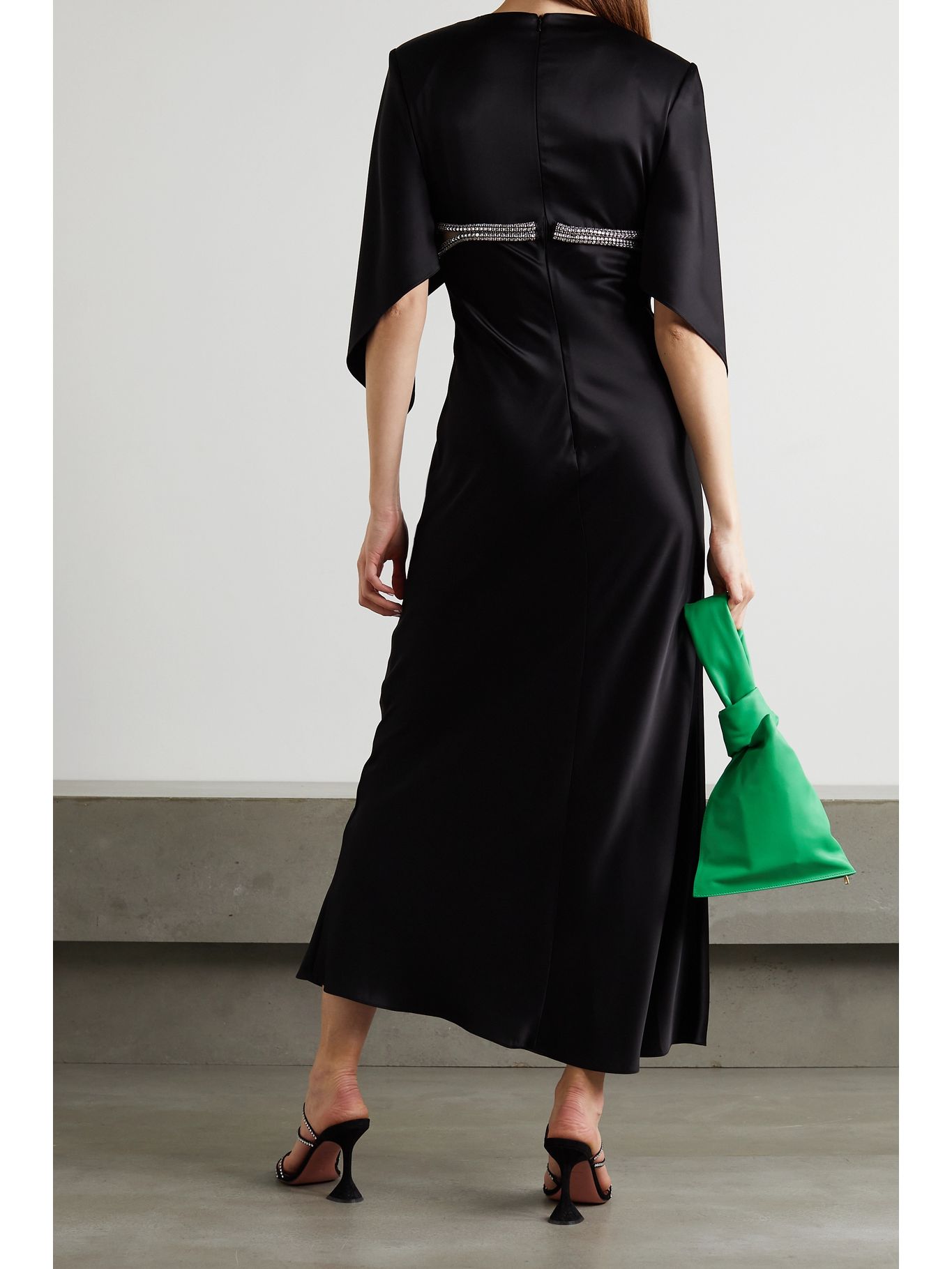 david koma crystal mesh gown