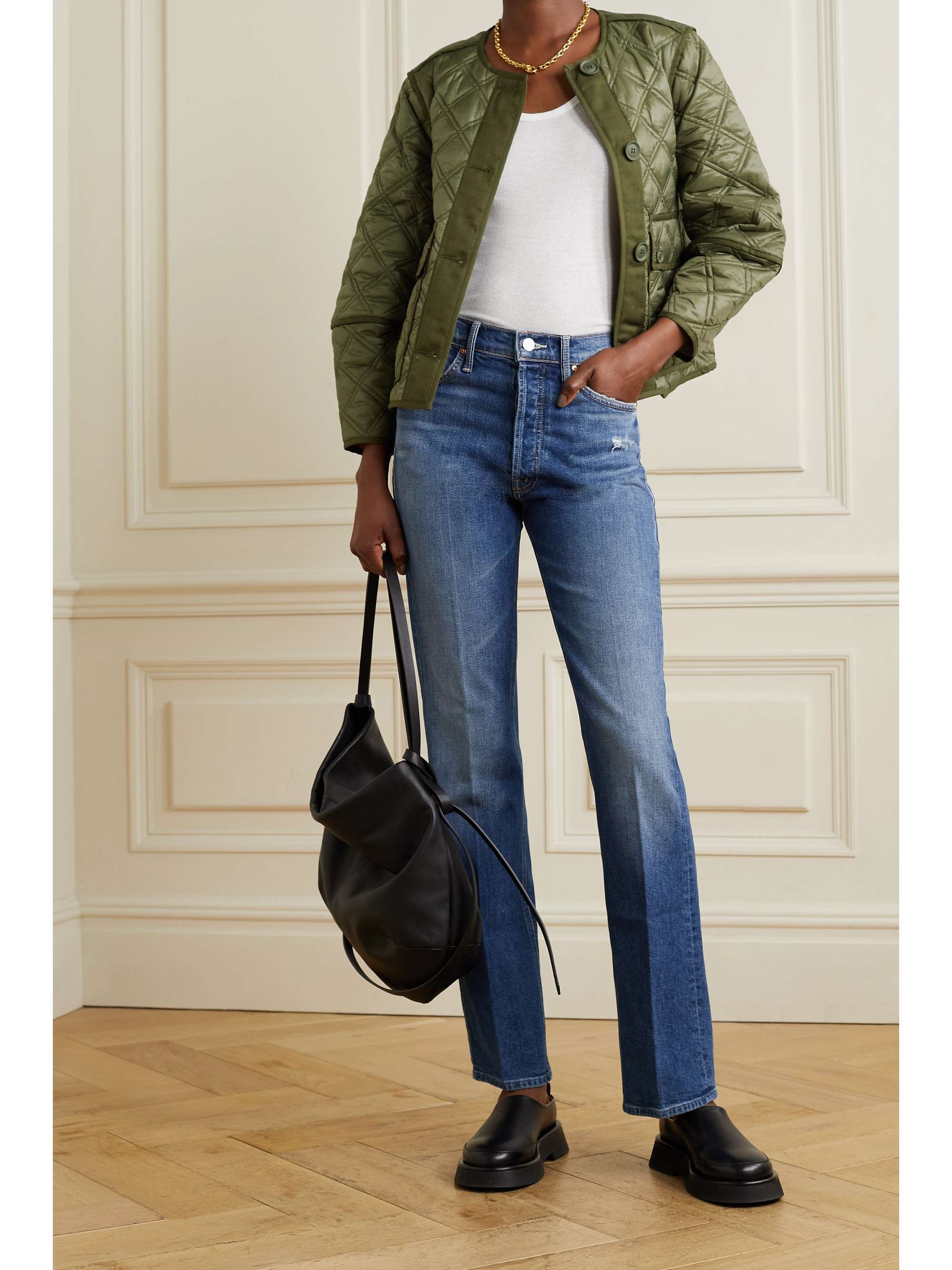 veronica beard chambray blazer