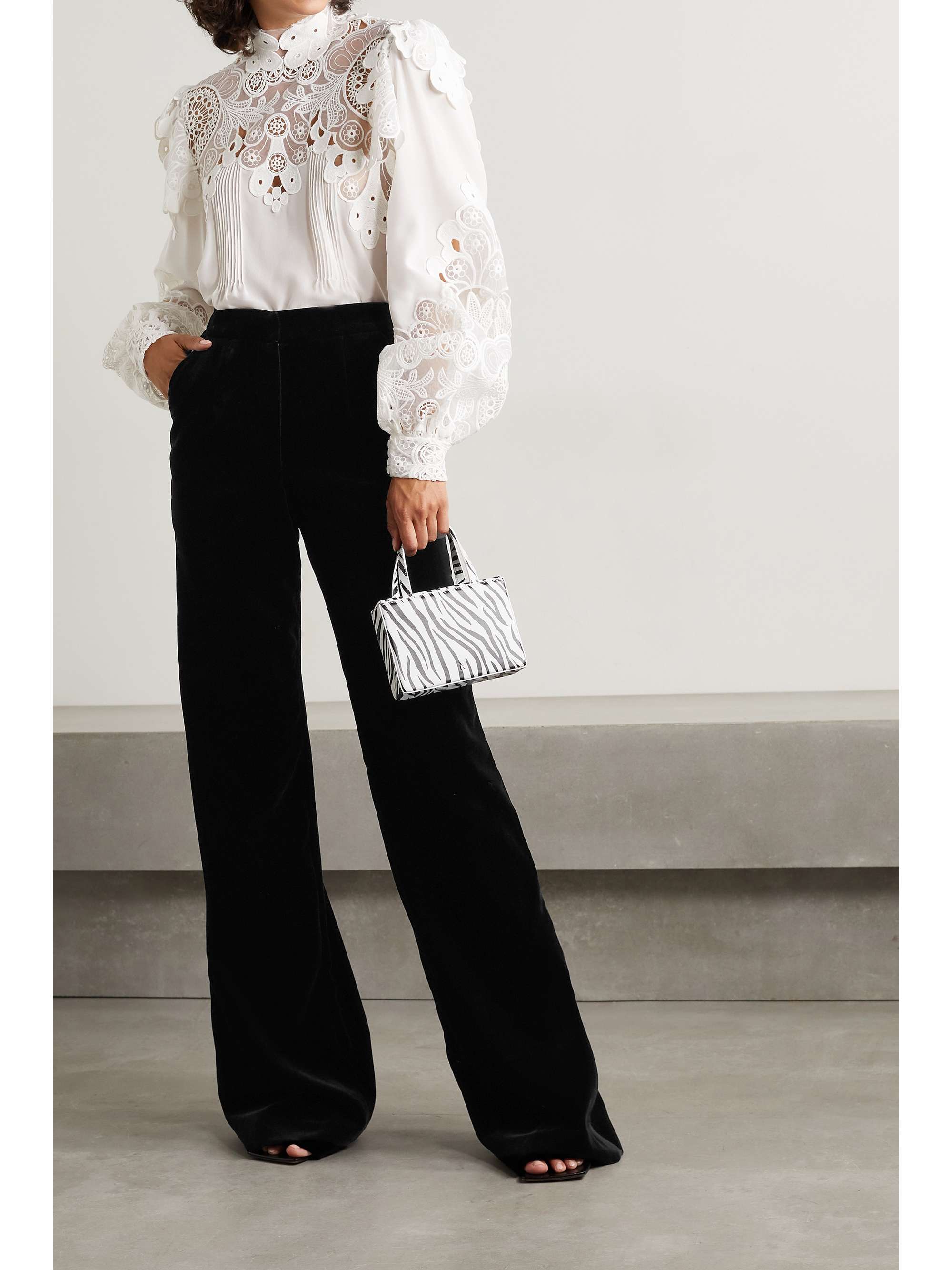 COSTARELLOS Pantalon large en velours de coton Juleen
