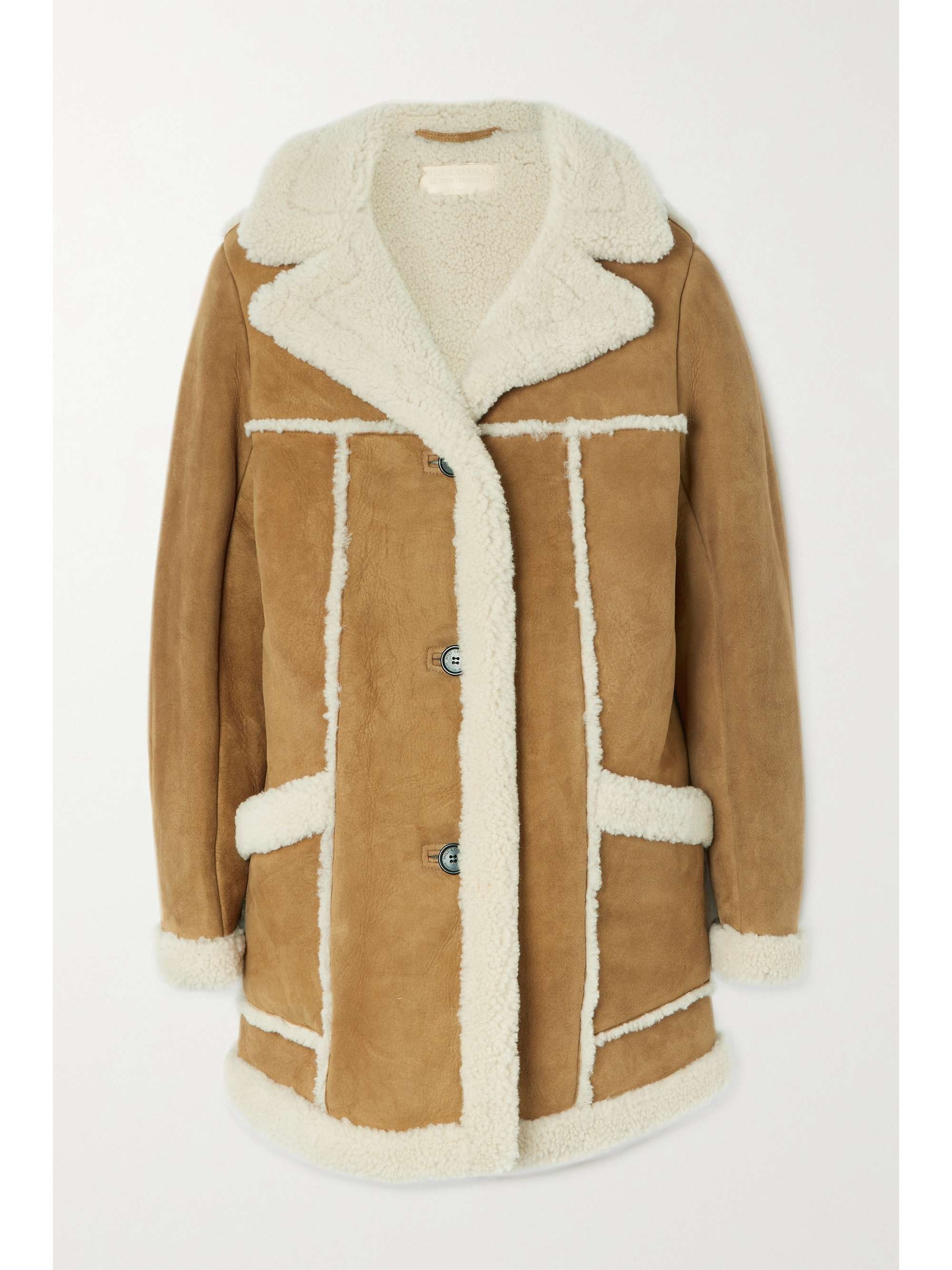 tan shearling coat